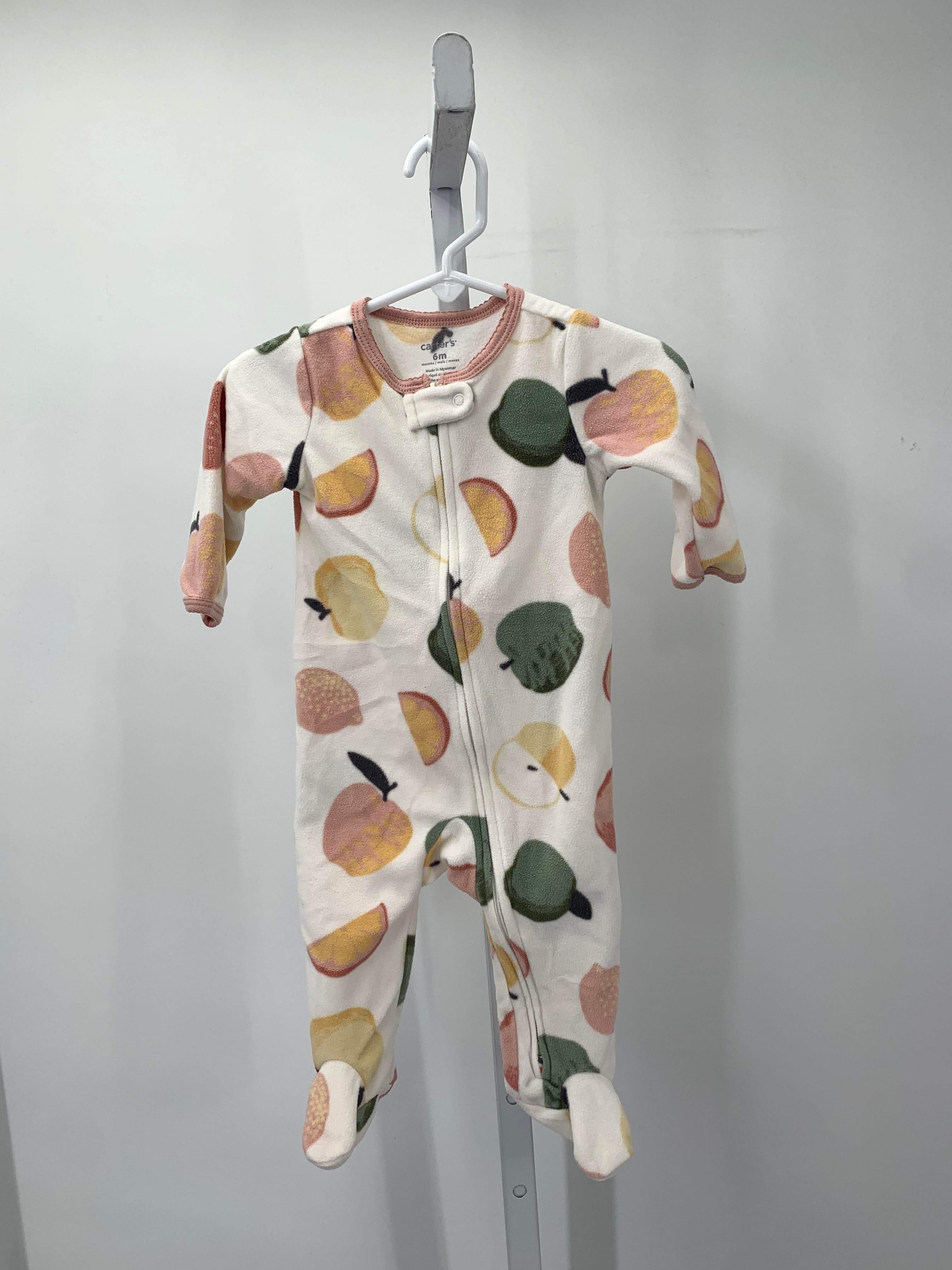 Carters Size 6 Months Girls Long Slv. Romper