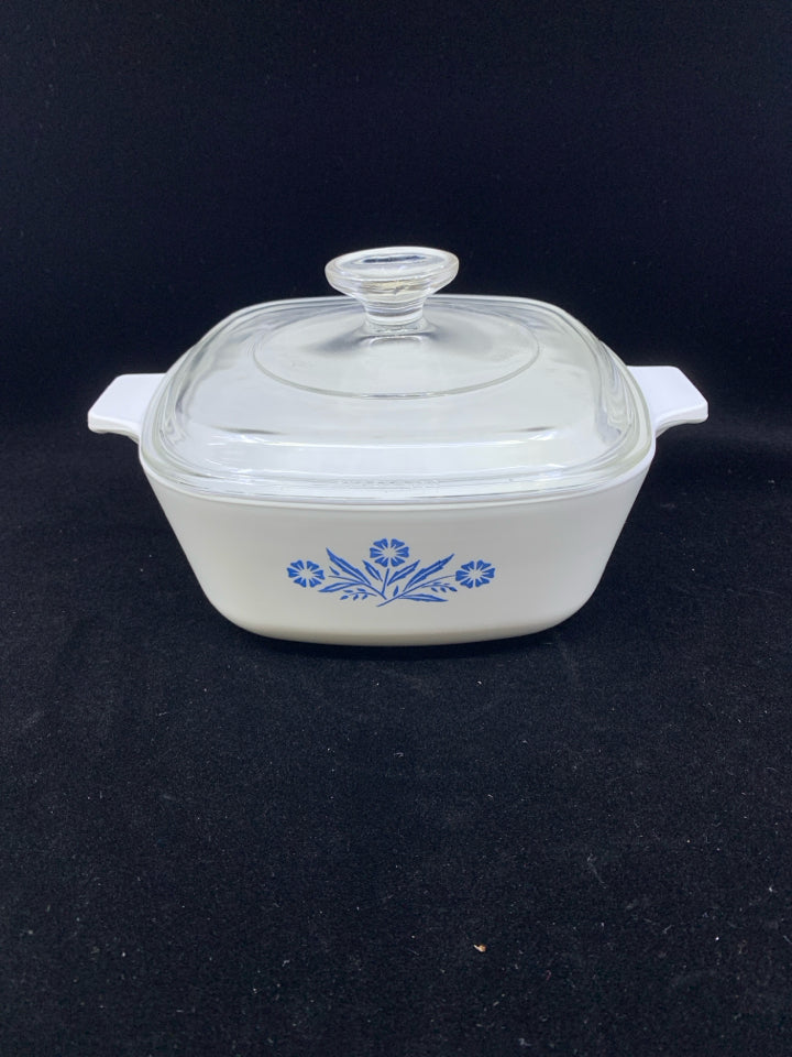 COVERED CORNFLOWER BLUE BAKER.