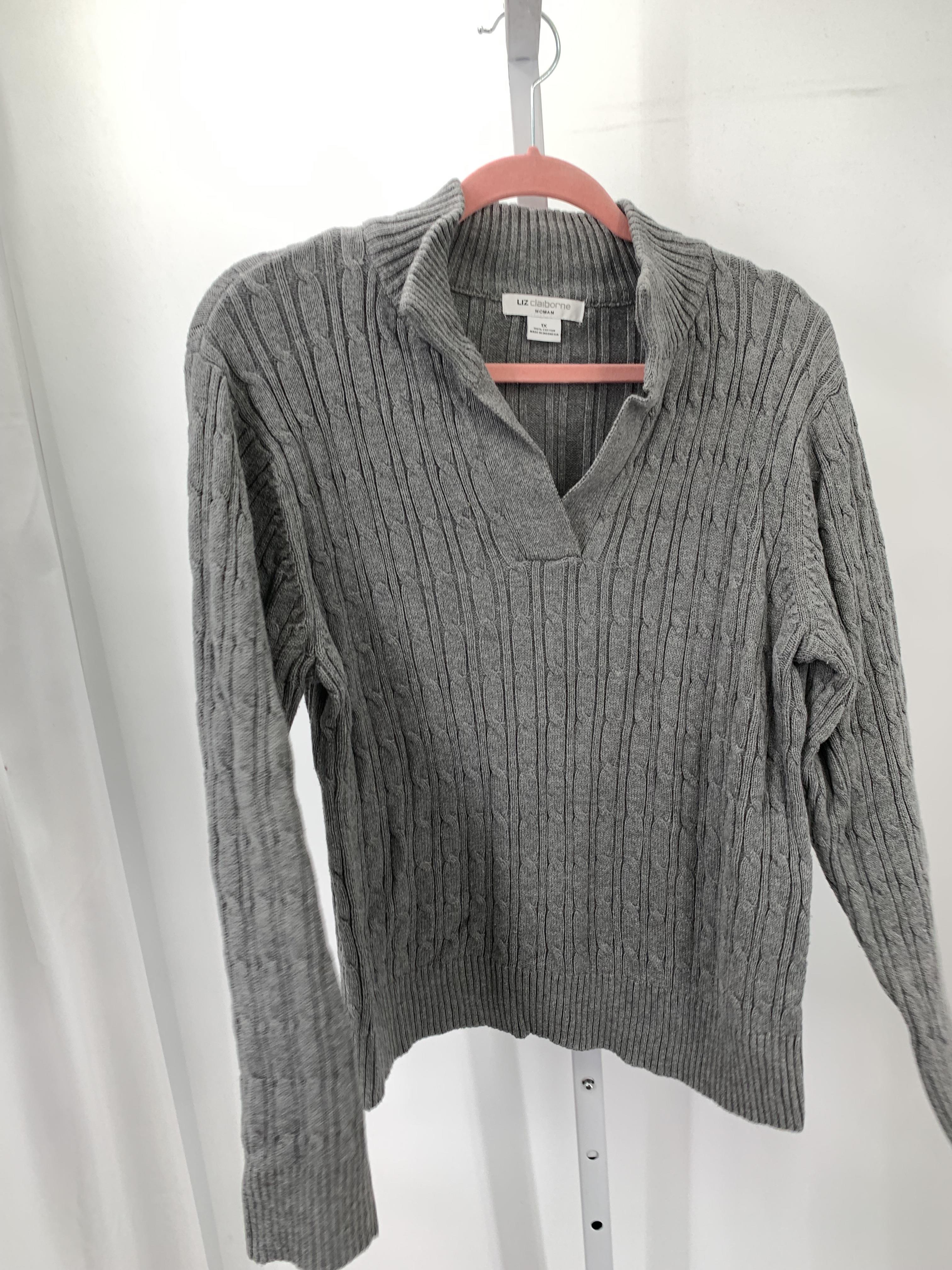 Liz Claiborne Size 1X Womens Long Slv Sweater