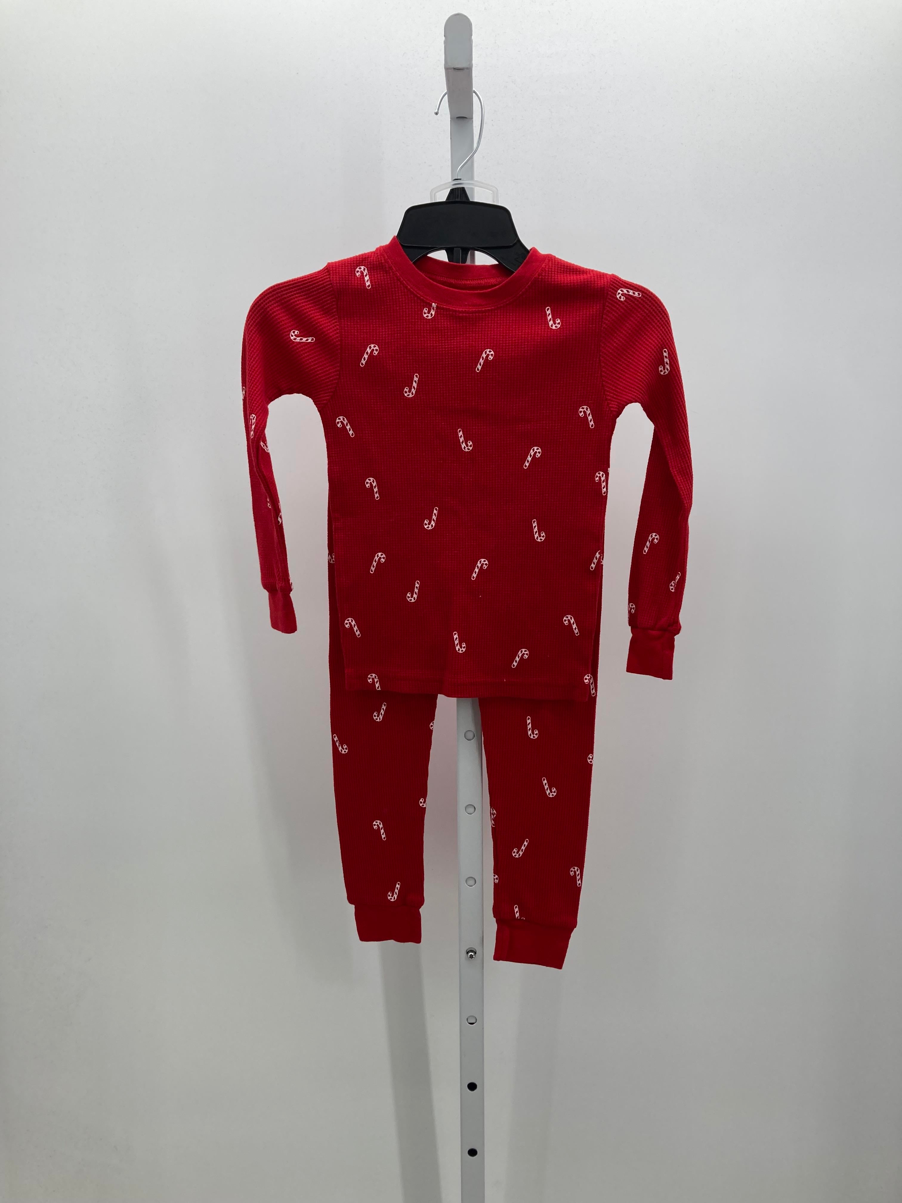 PJS WAFFLE KNIT CANDY CANES