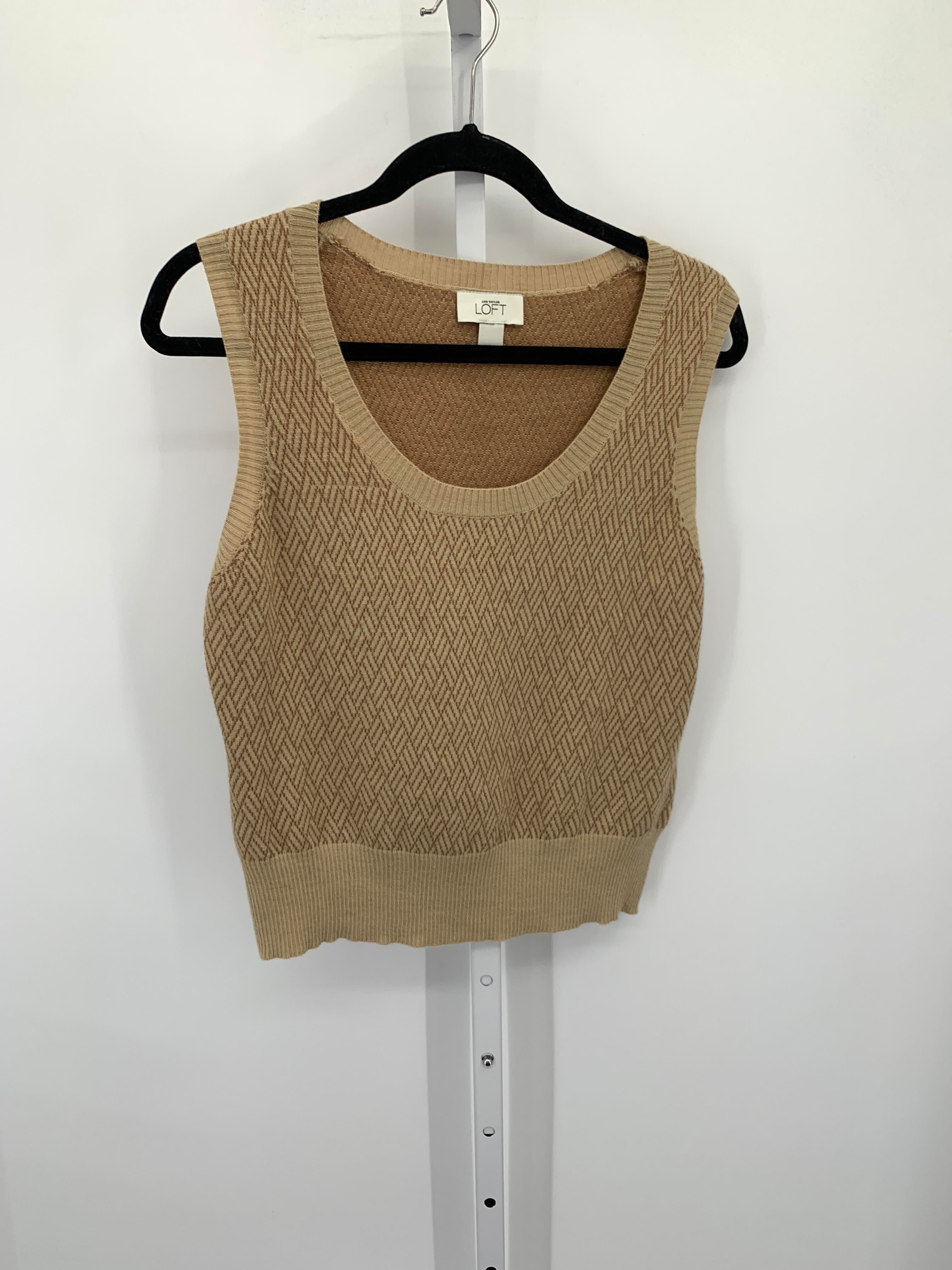 Loft Size Large Misses Sleeveless Sweater