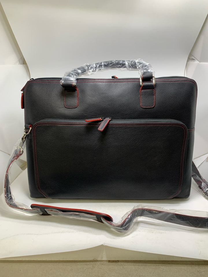 Levenger Leather Briefcase Tote- New