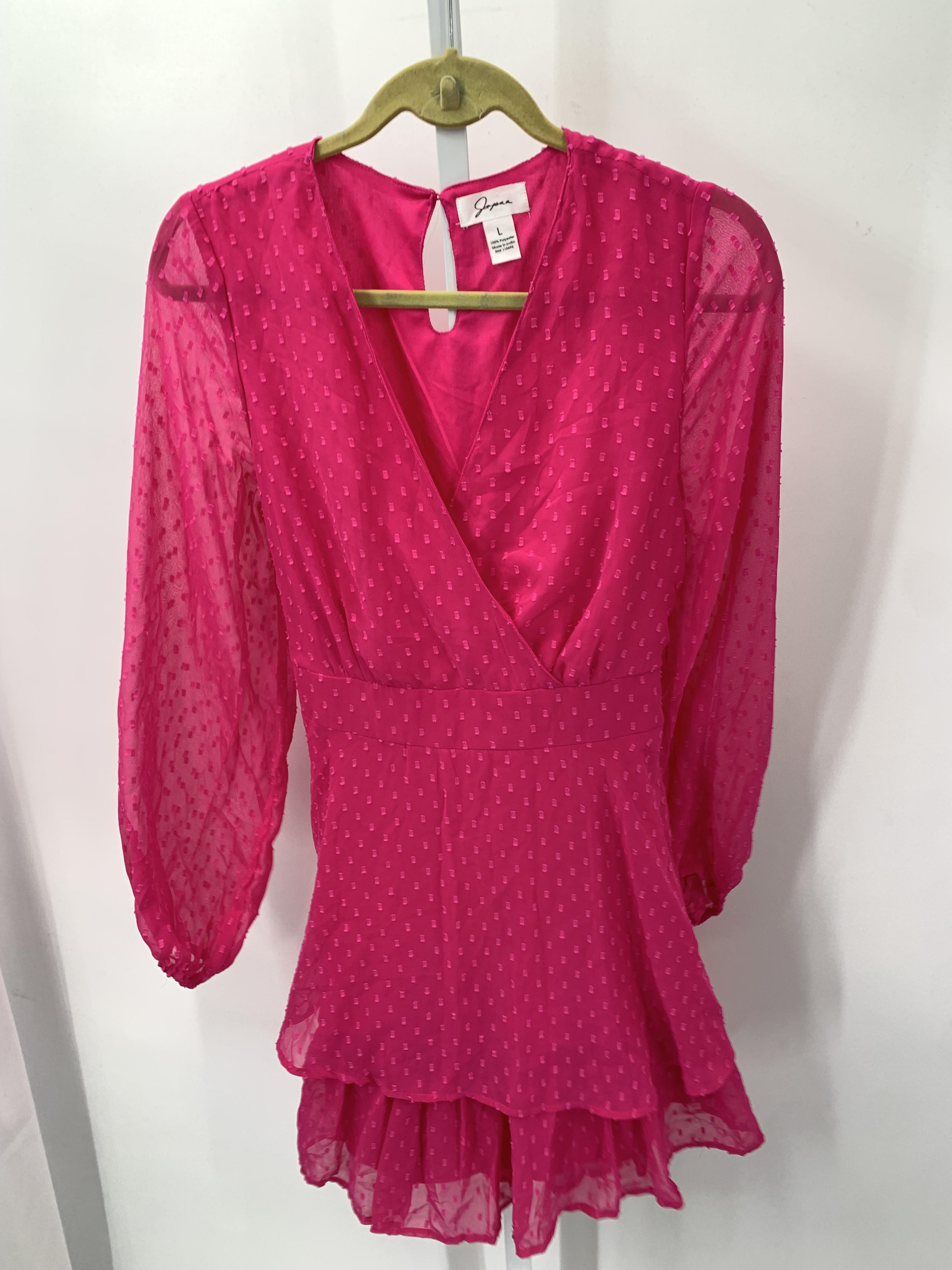 Japna Size Large Misses Long Sleeve Dress