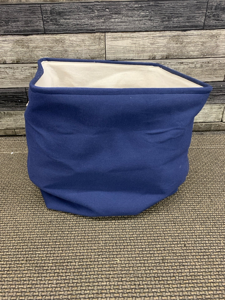 BLUE SHARK CLOTH STORAGE BIN.