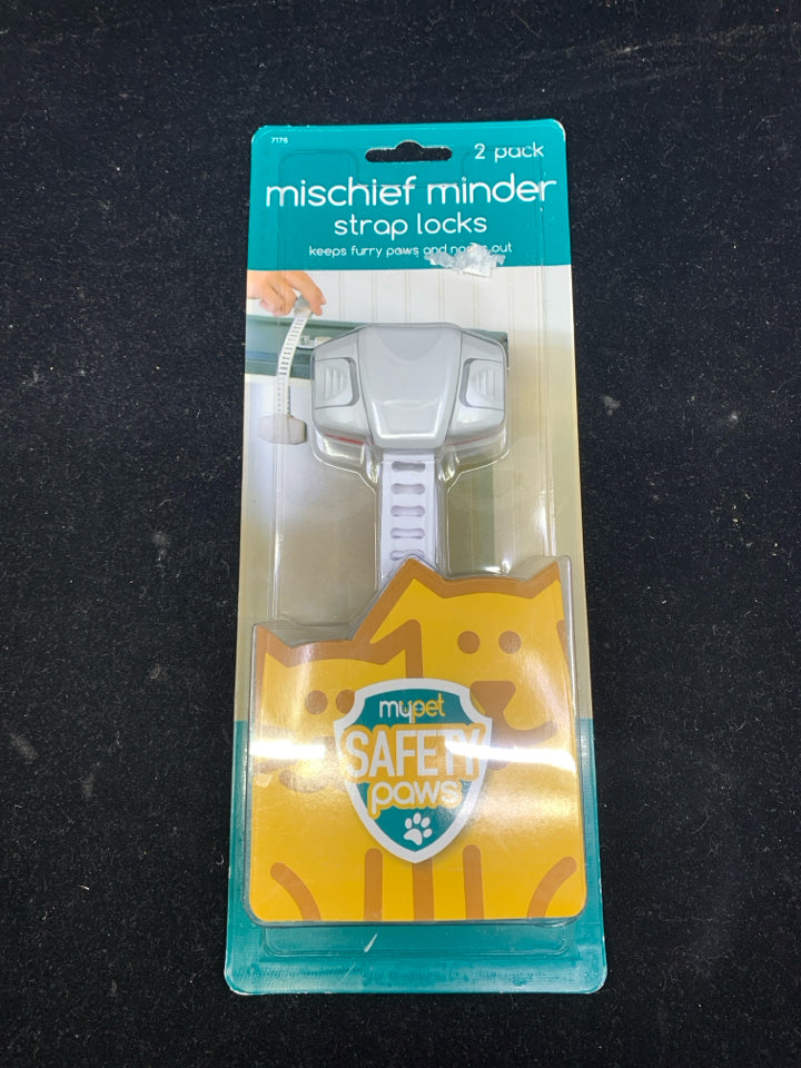 NIP MISCHIEF MINDER STRAP LOCKS.