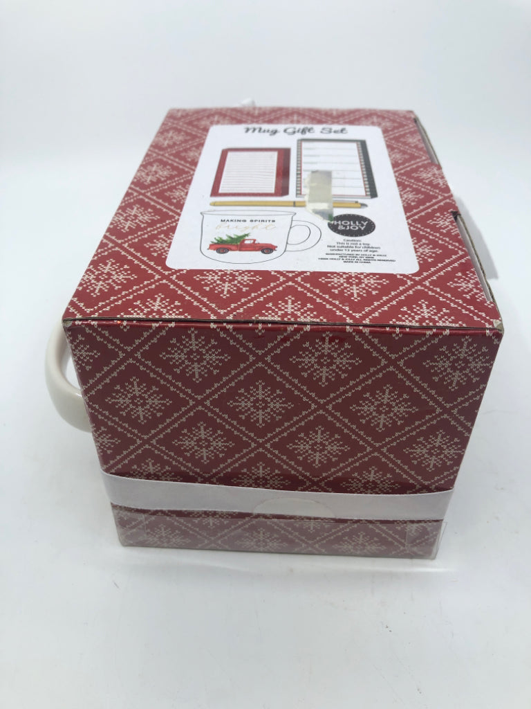 NIB NOTE PAD + MUG GIFT SET.