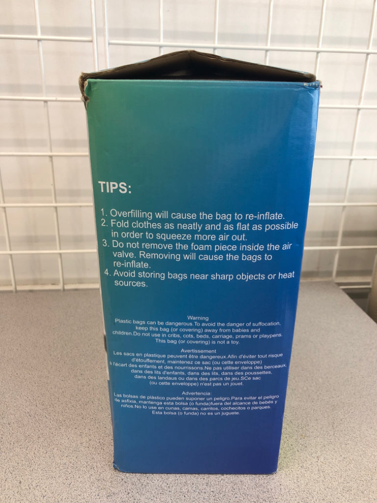 VACUUM STORAGE BAG.