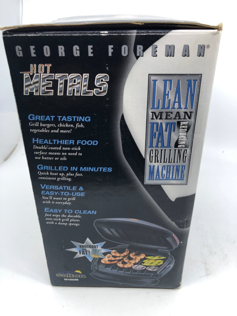 NIB GEORGE FORMAN GRILL.