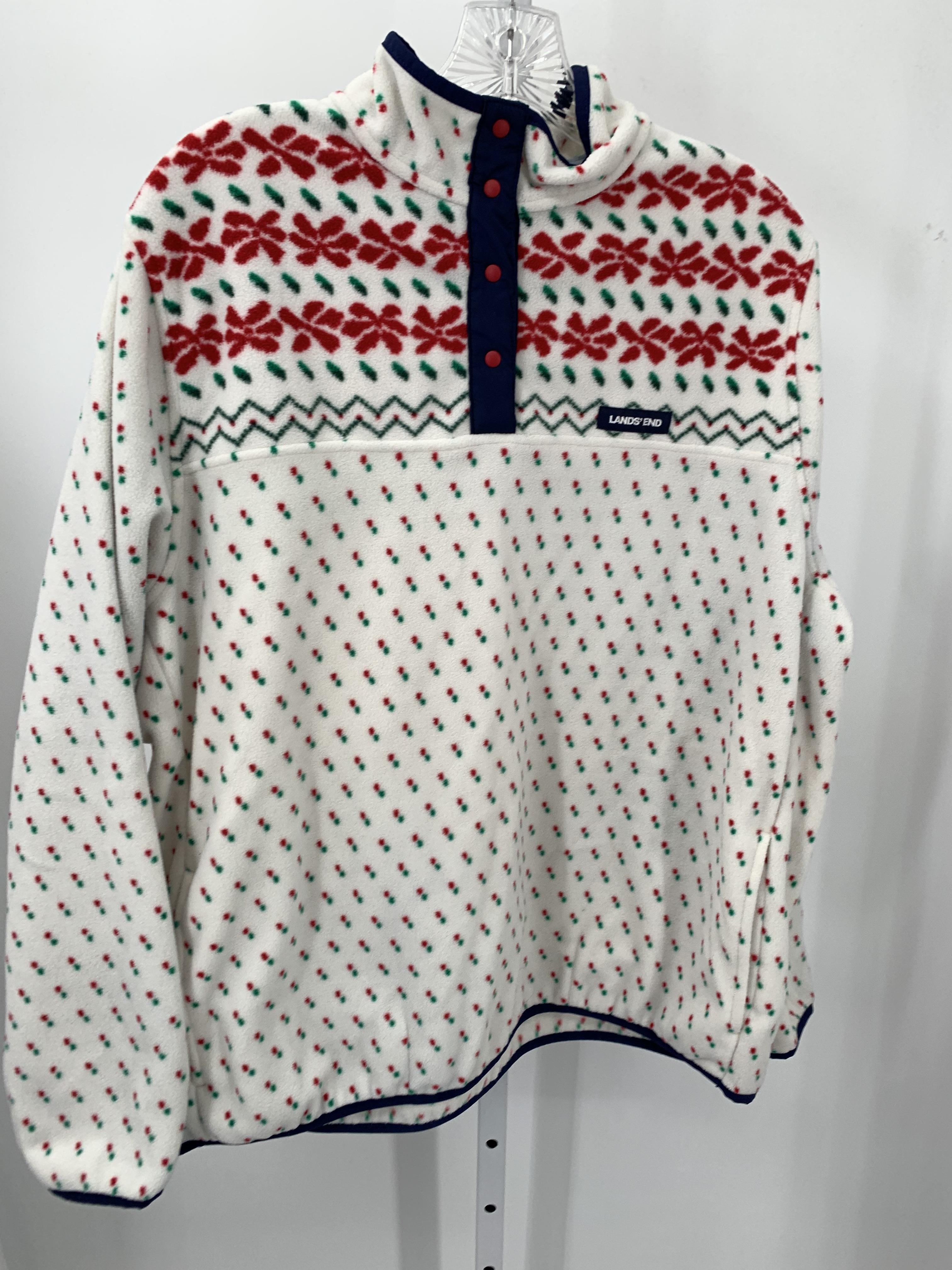 Lands End Size Extra Large Misses Long Sleeve Shirt