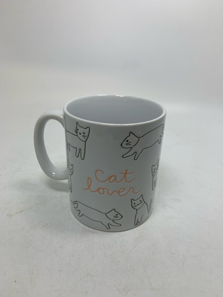 "CAT LOVER" FRINGE STUDIO OUTLINED MUG.