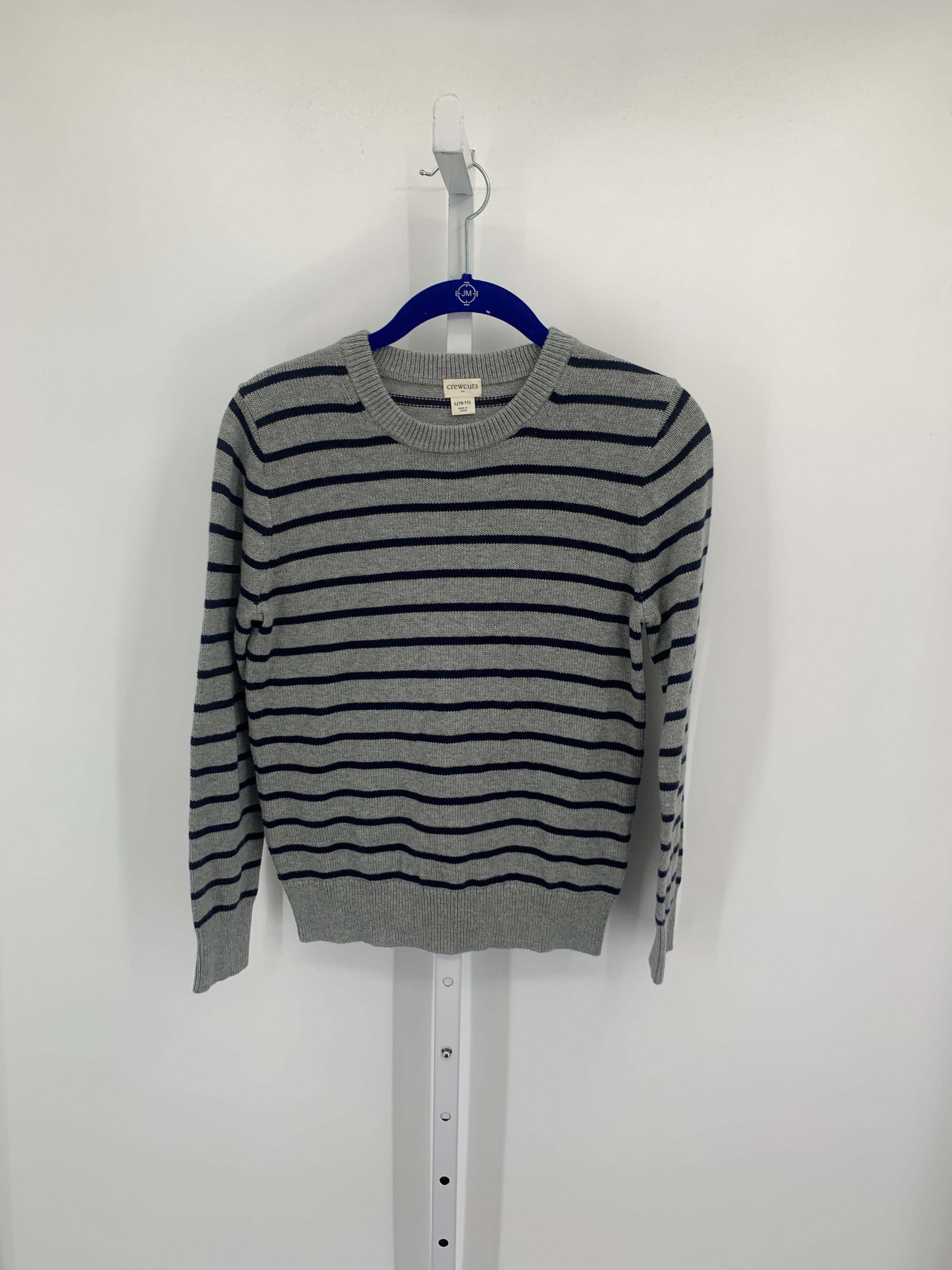 NAVY STRIPES KNIT SWEATER