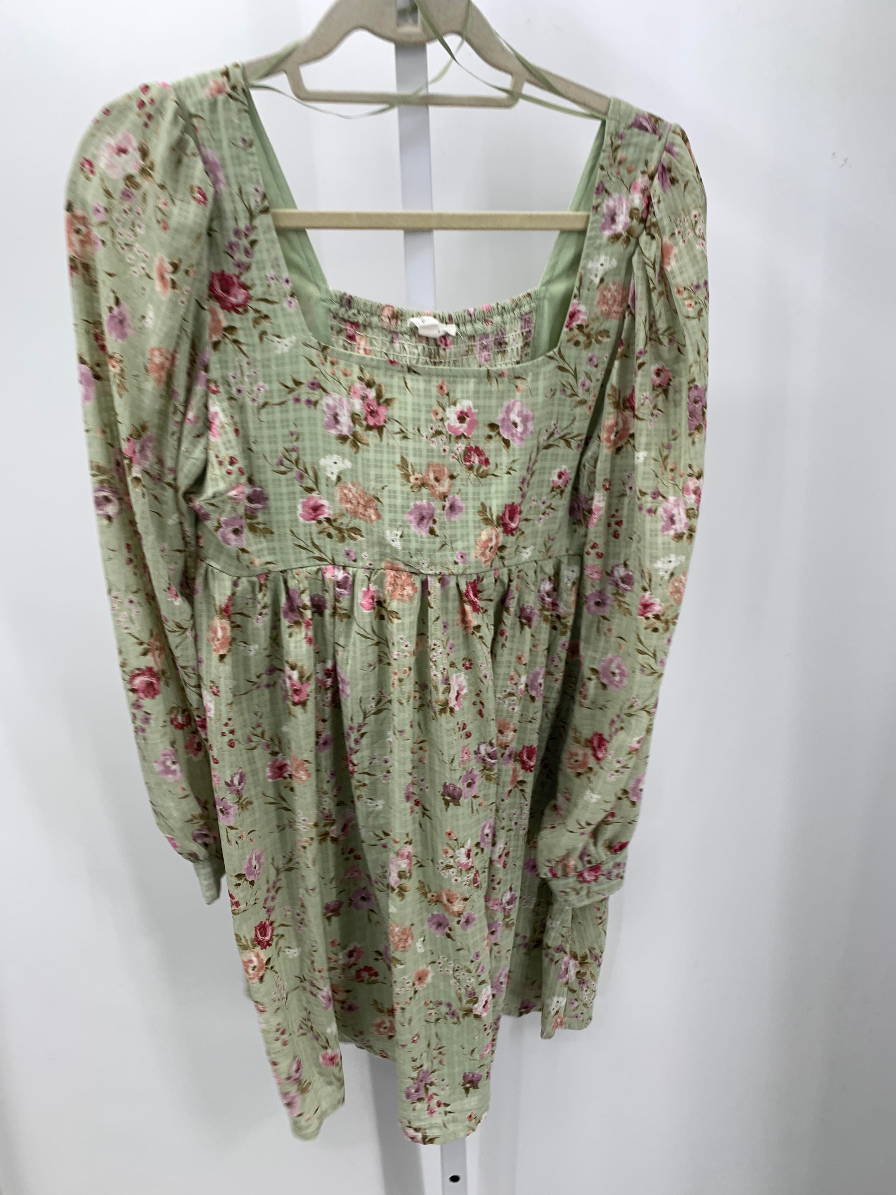 Size Large Misses Long Sleeve Dress