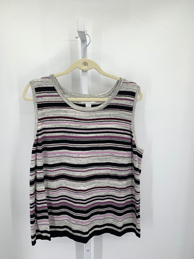 CJ Banks Size 1X Womens Sleeveless Sweater