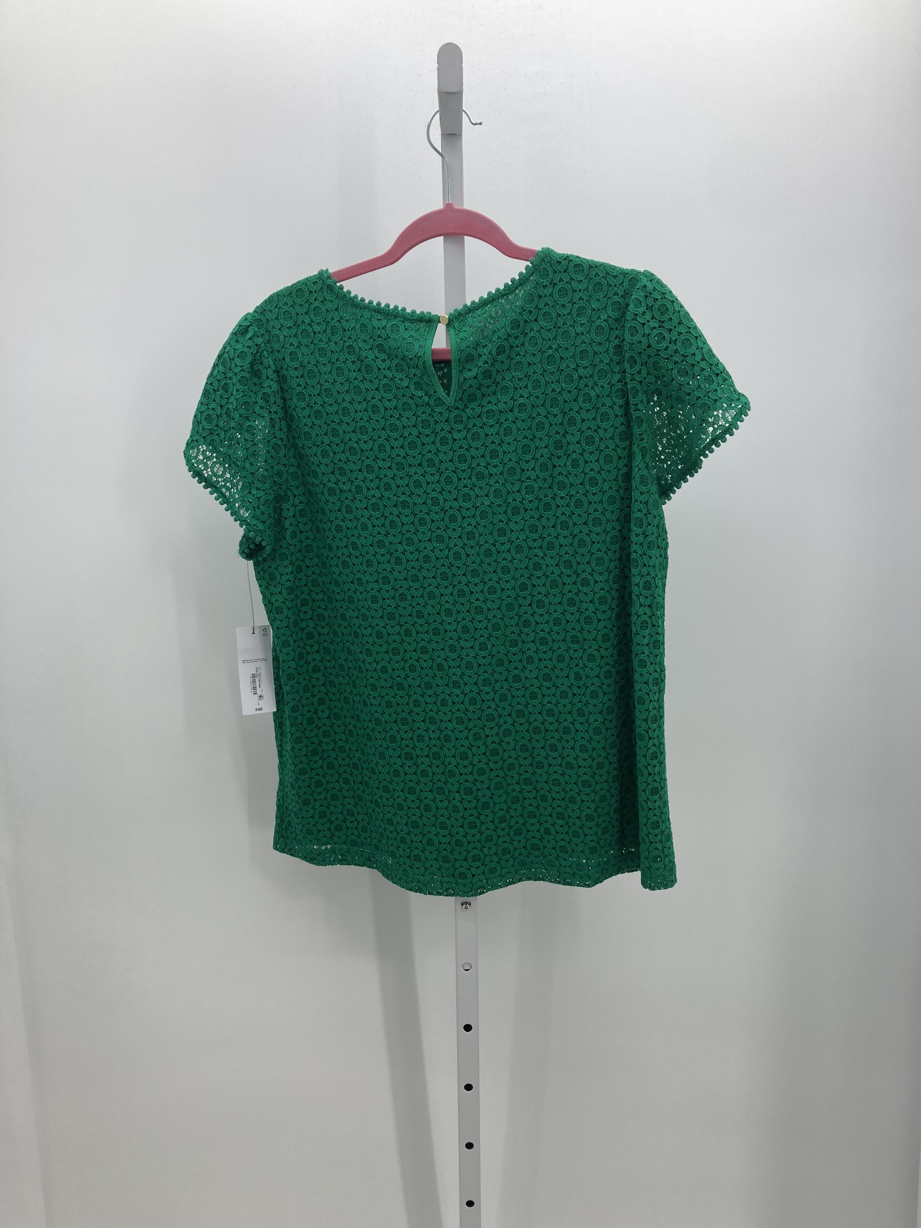 Liz Claiborne Size Large Misses Short Sleeve Shirt