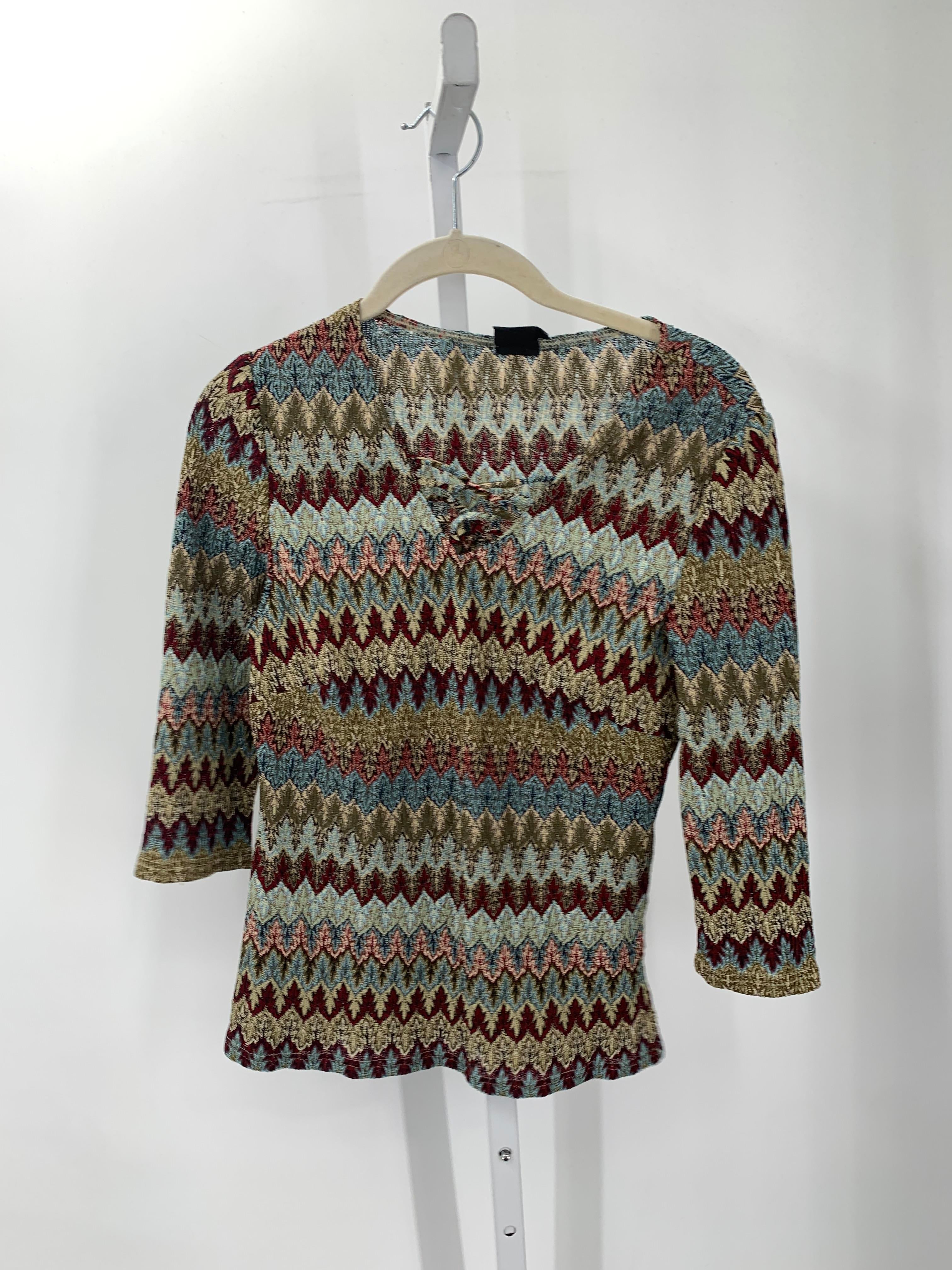 Tribal Size Medium Misses 3/4 Sleeve Shirt