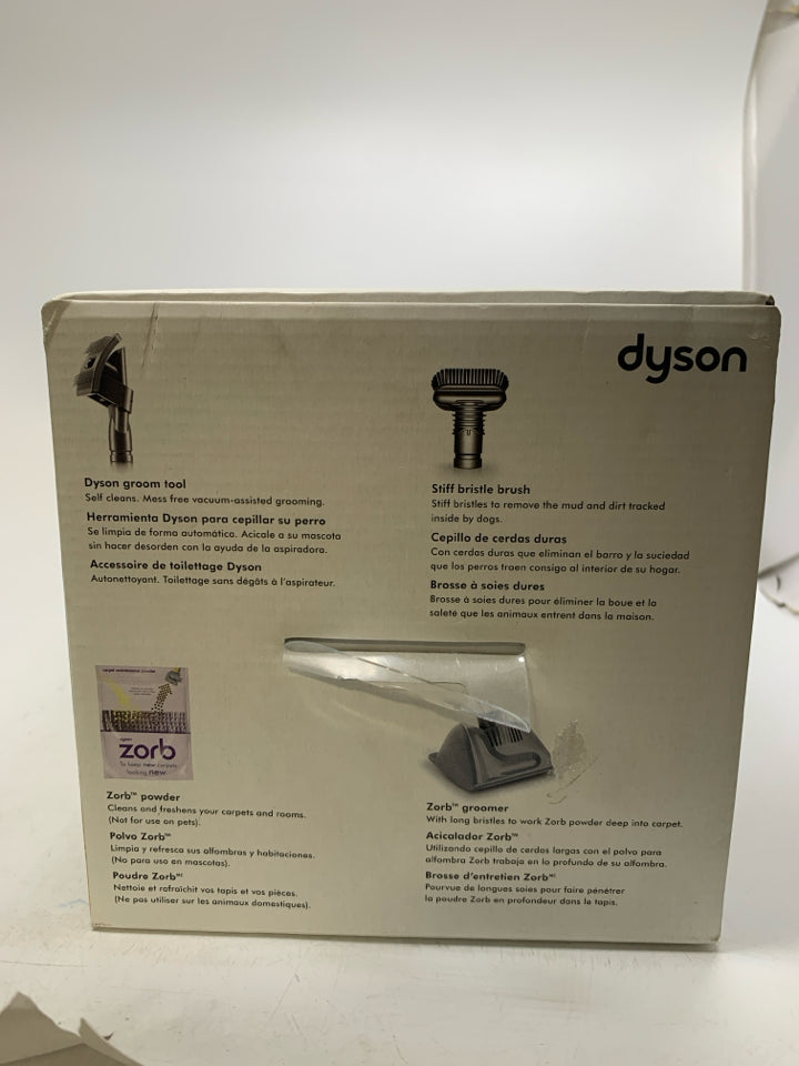 NIB DYSON GROOM TOOL + CLEAN UP KIT.