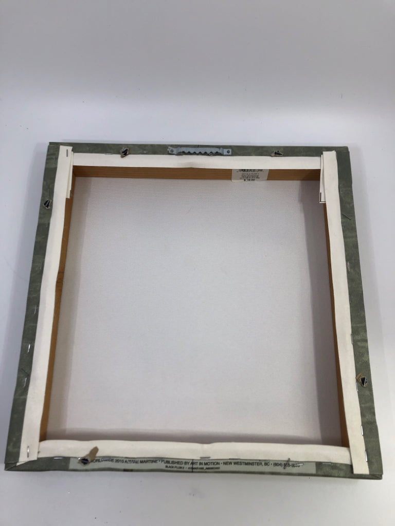 BLACK PLUM FLOWER CANVAS.