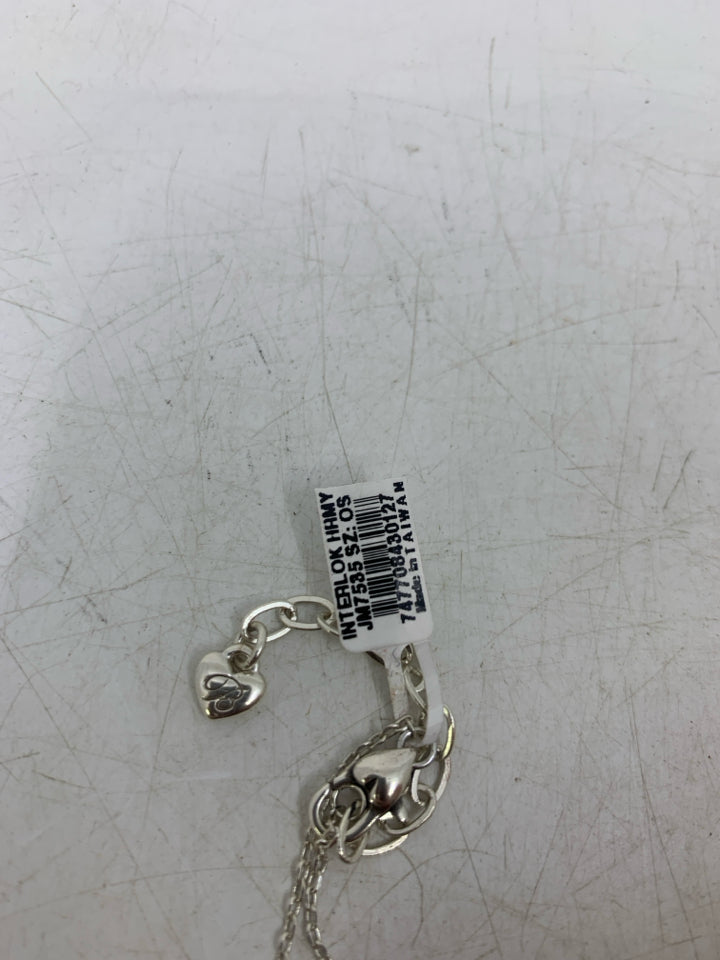 Interlok Harmony Two Tone Petite Pendant Necklace