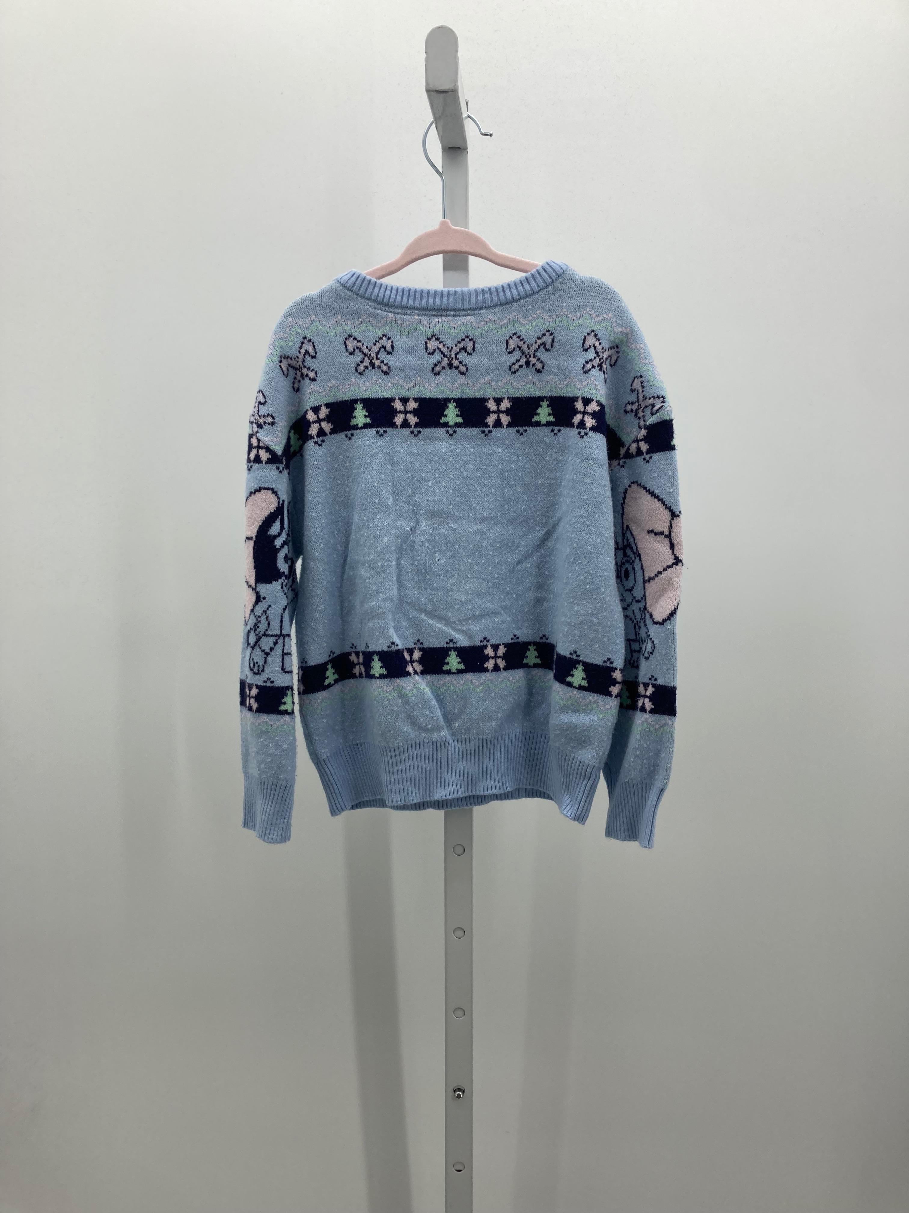 LONG SLV SWEATER PINK BOWS AND TREES.