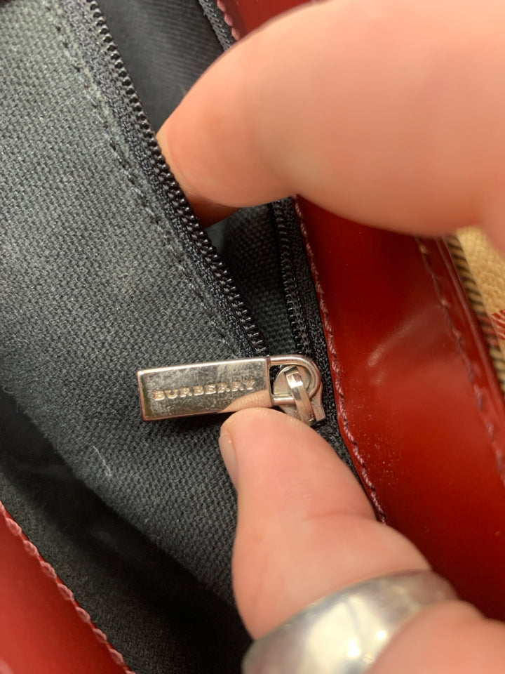 Burberry Haymarket Check Coated Canvas Shoulder Bag