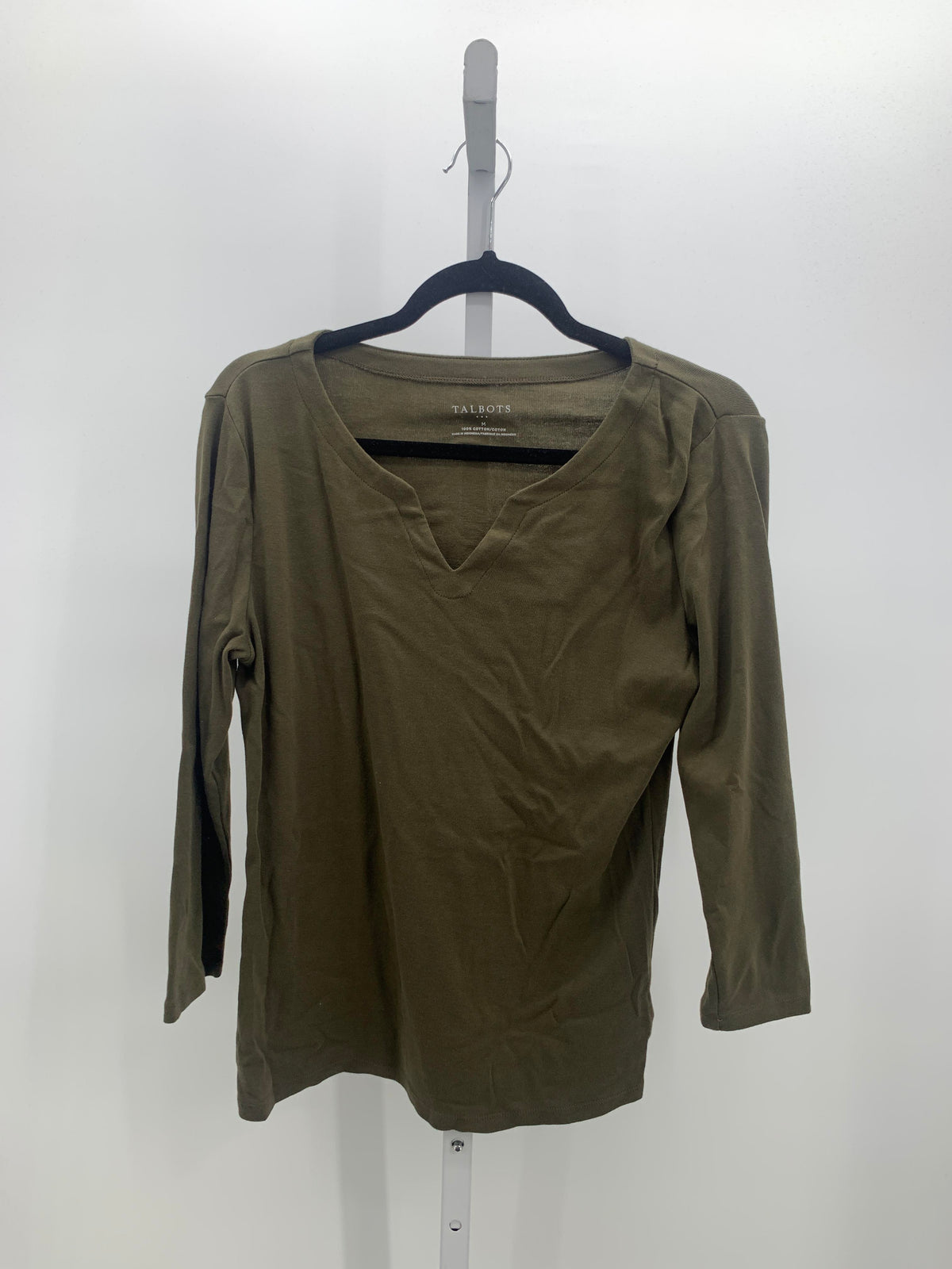 Talbots Size Medium Misses 3/4 Sleeve Shirt
