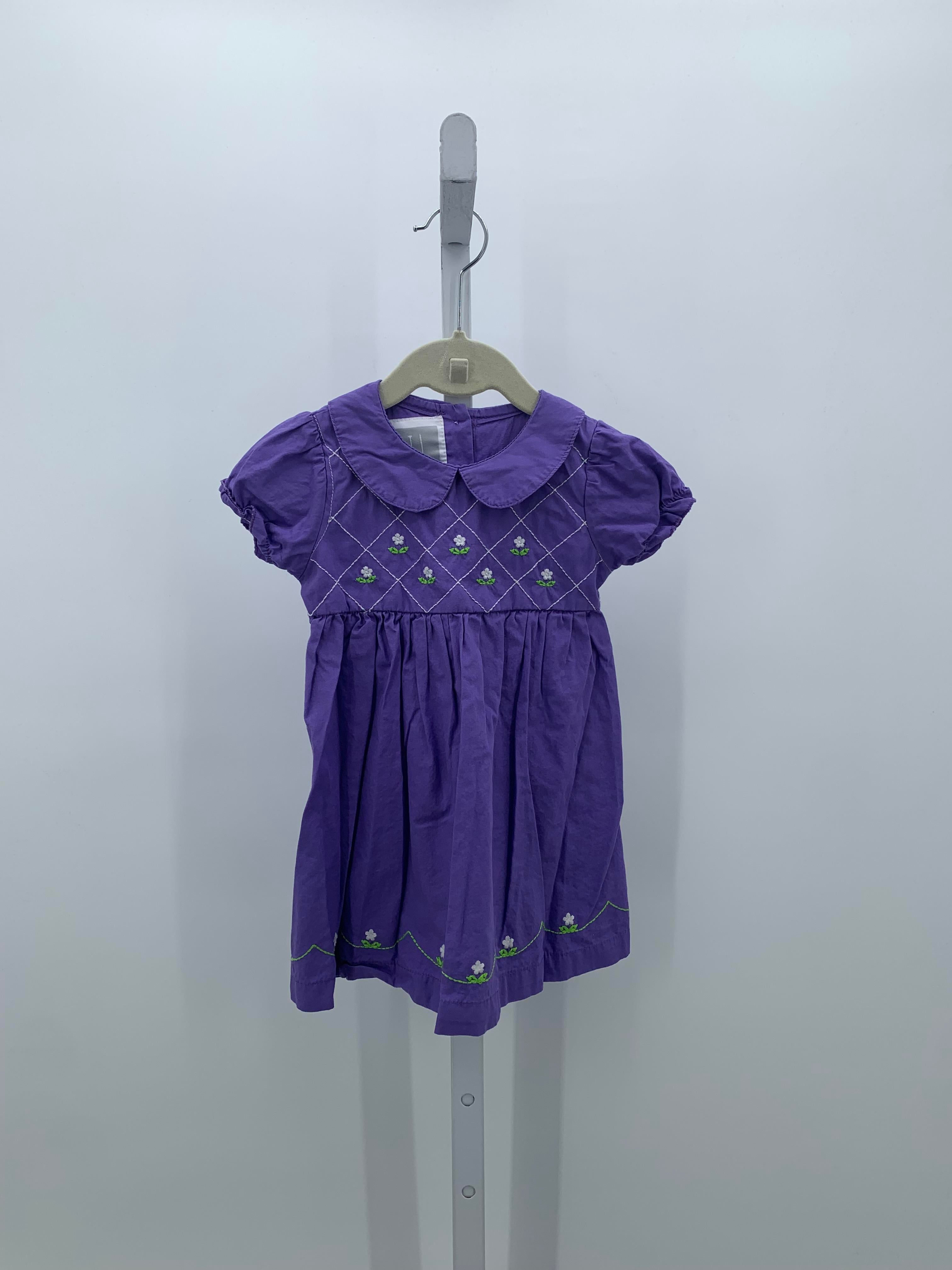 Size 12-24 Months Girls Short Sleeve Dress