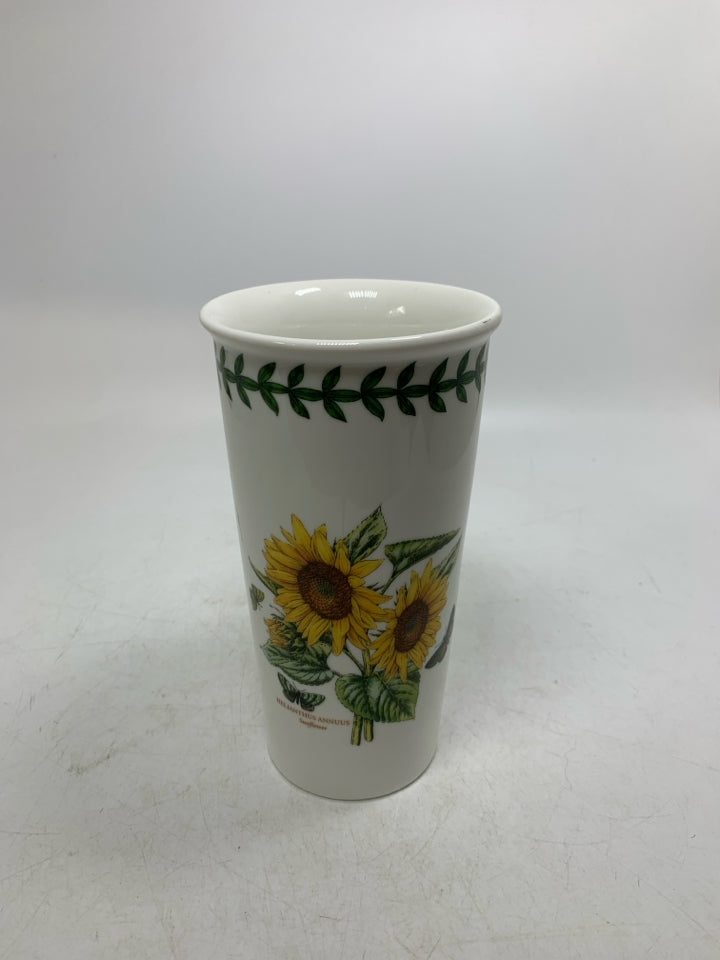 SUNFLOWERS TRAVEL MUG W/ NO LID.