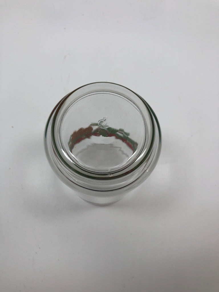 10PC RIBBON, PINECONE, HOLLY TUMBLER SET.