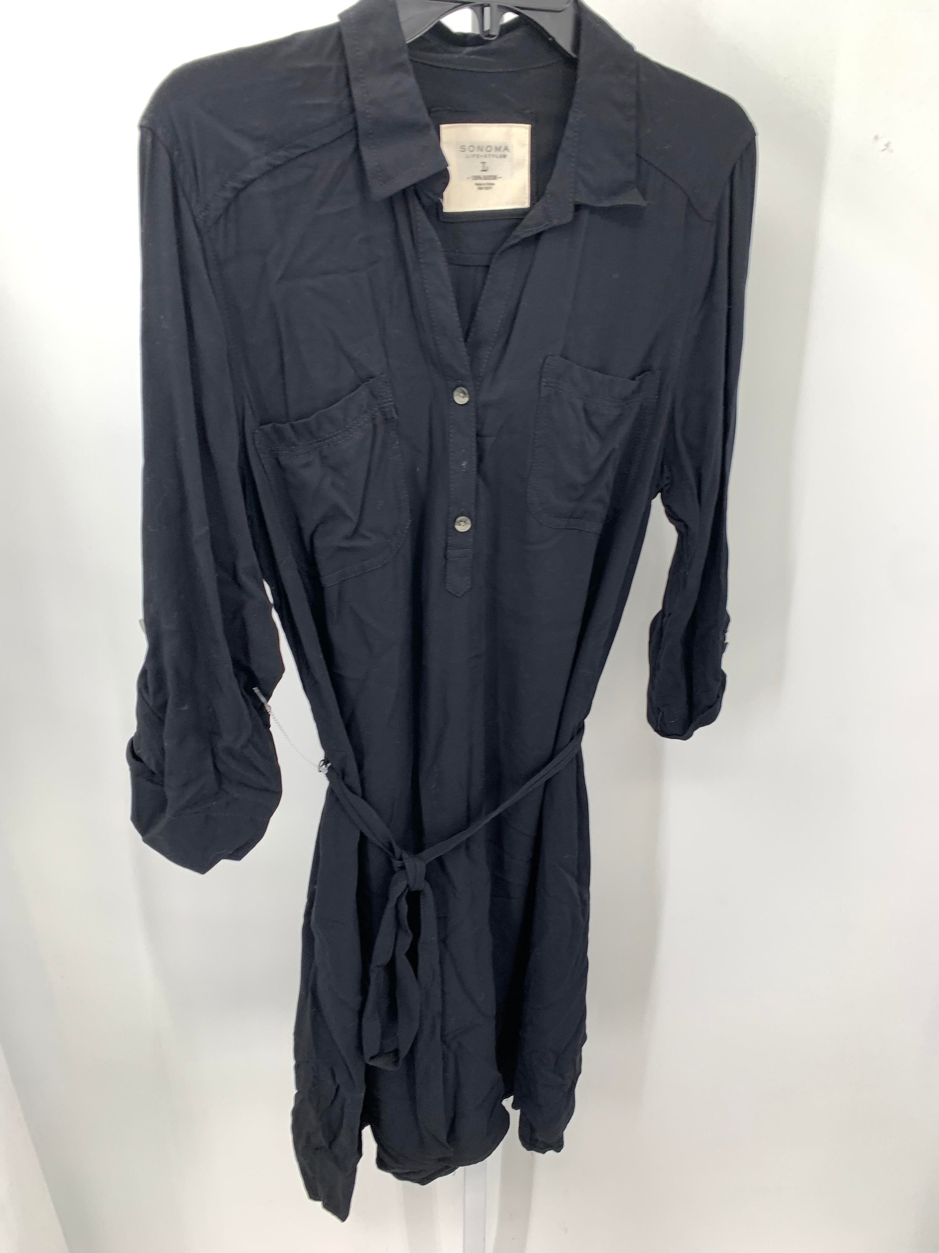 Sonoma Size Large Misses 3/4 Sleeve Dress