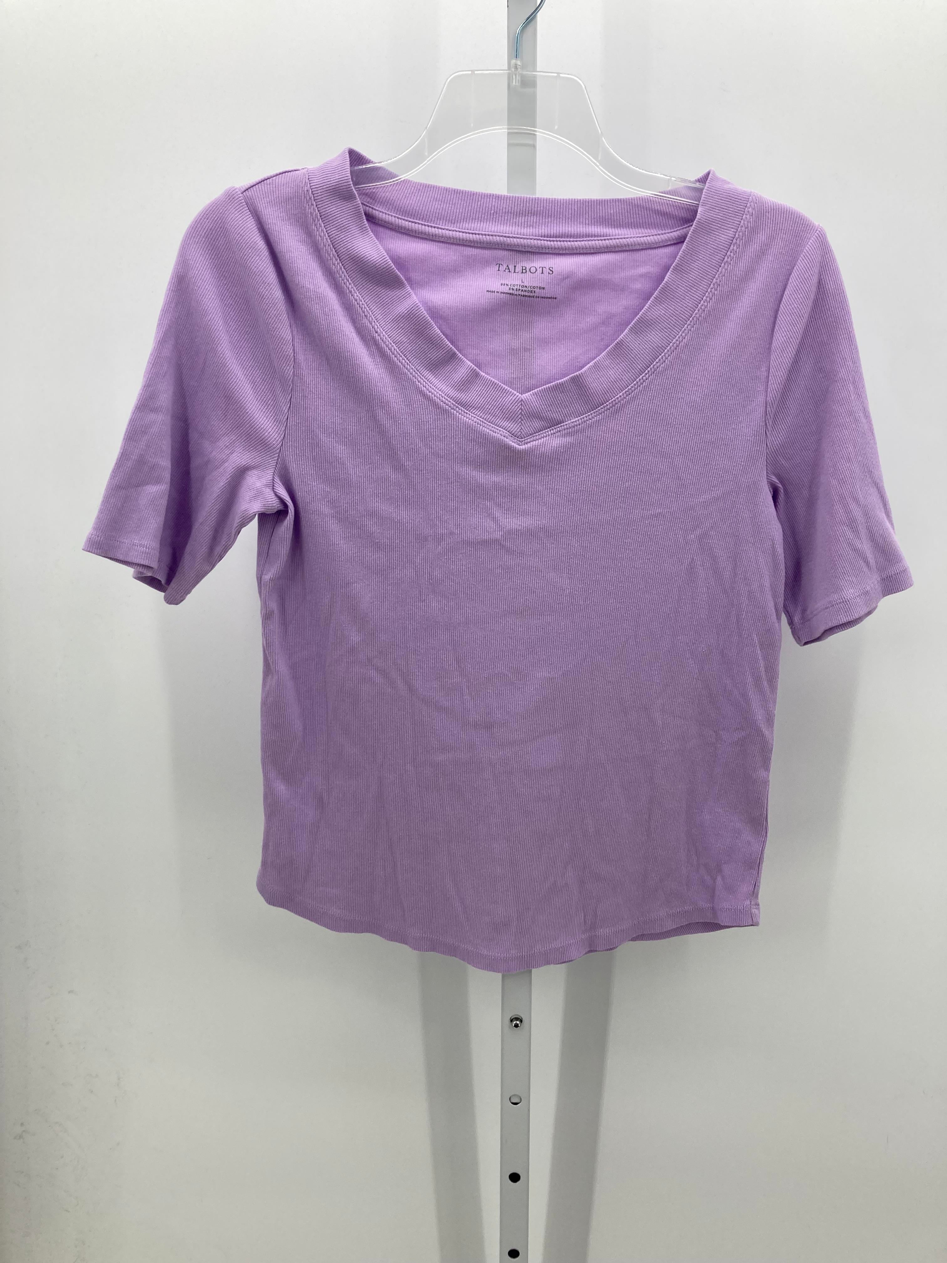 Talbots Size Large Misses Short Sleeve Shirt