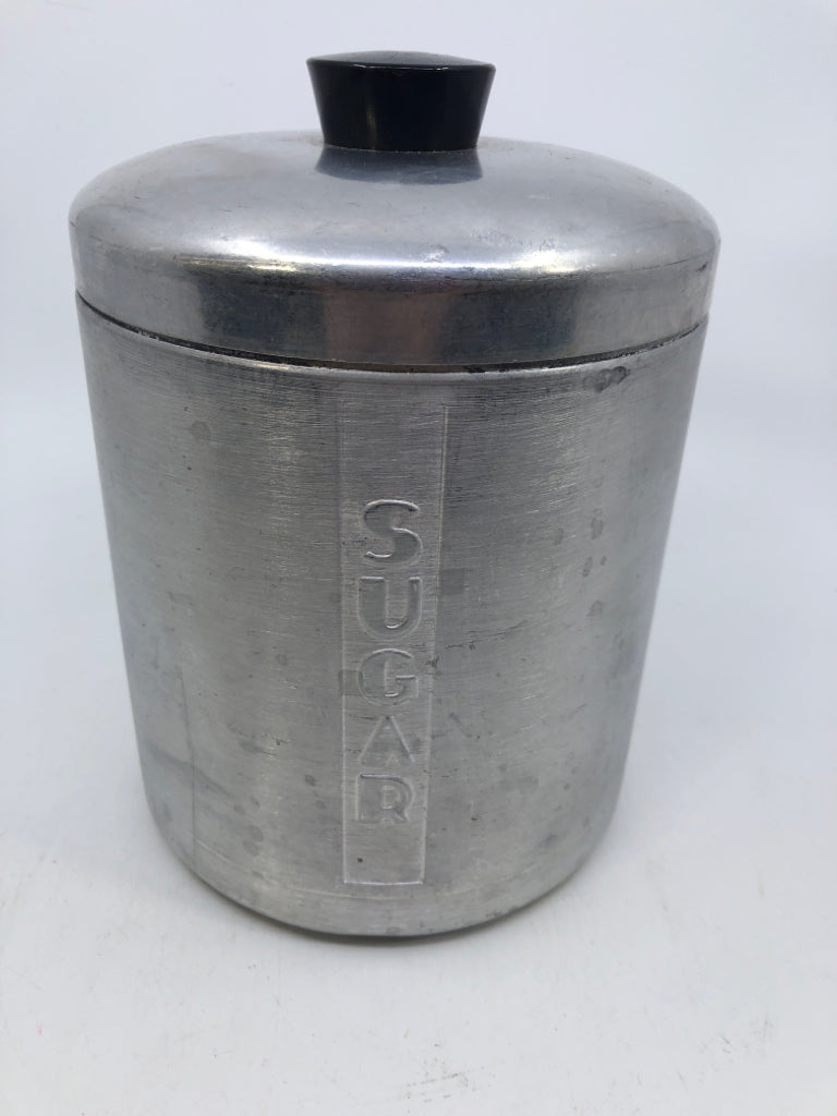 VTG METAL SUGAR CANISTER.