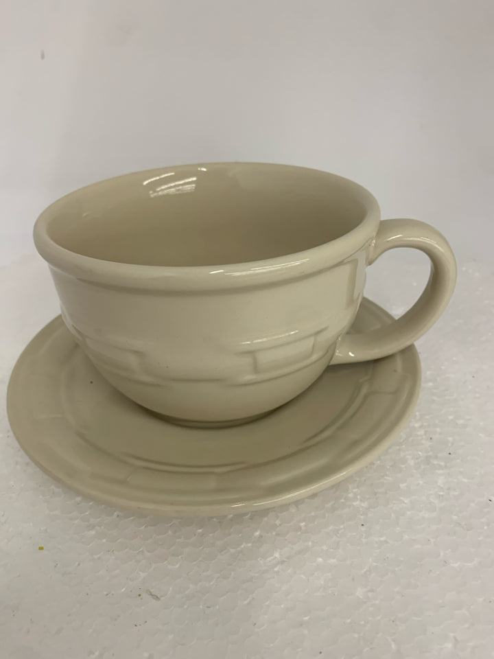2 PC WOVEN TRADITIONS MUG/PLATE LONGABERGER.