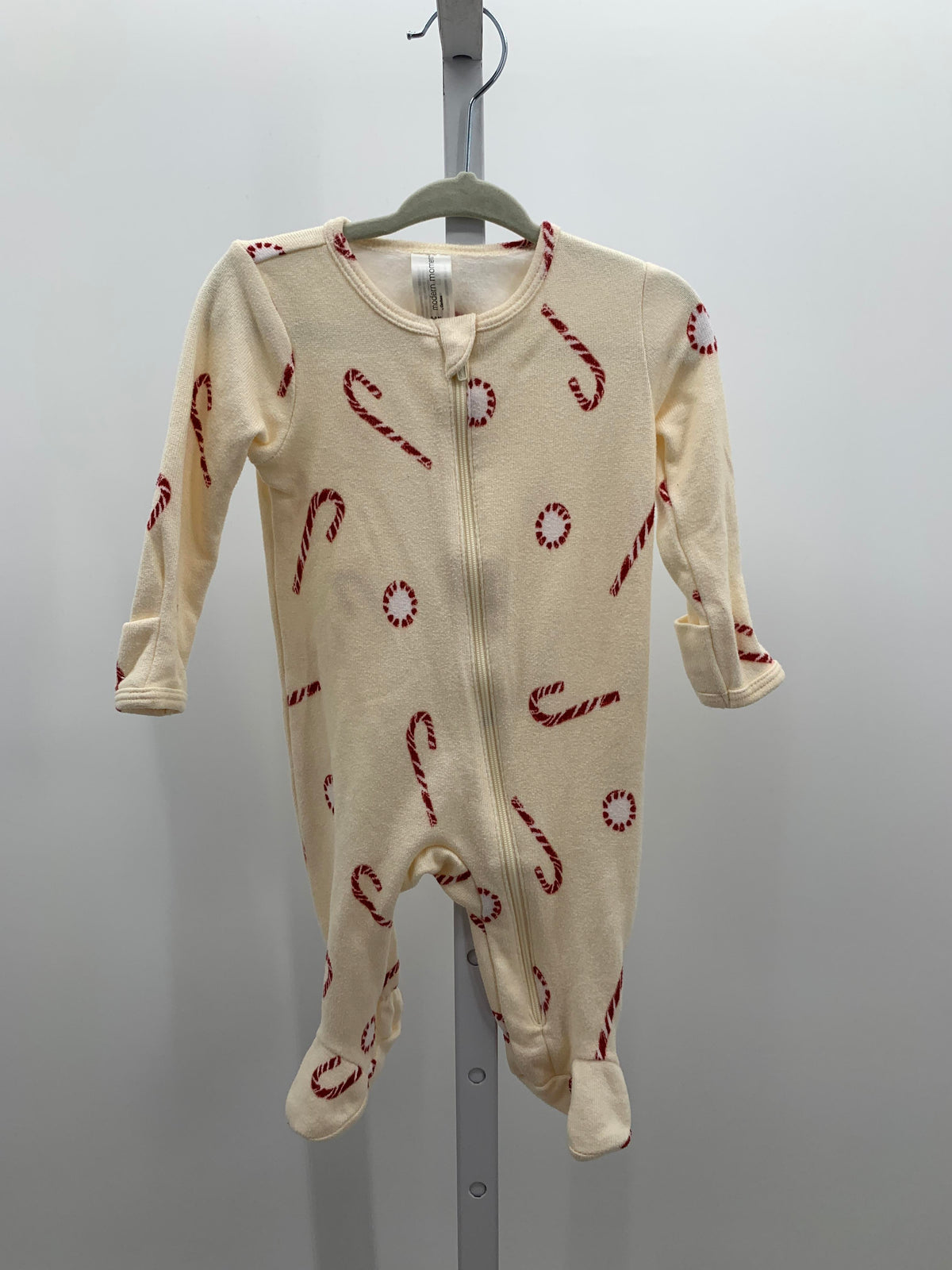 LONG SLV ROMPER CANDY CANES