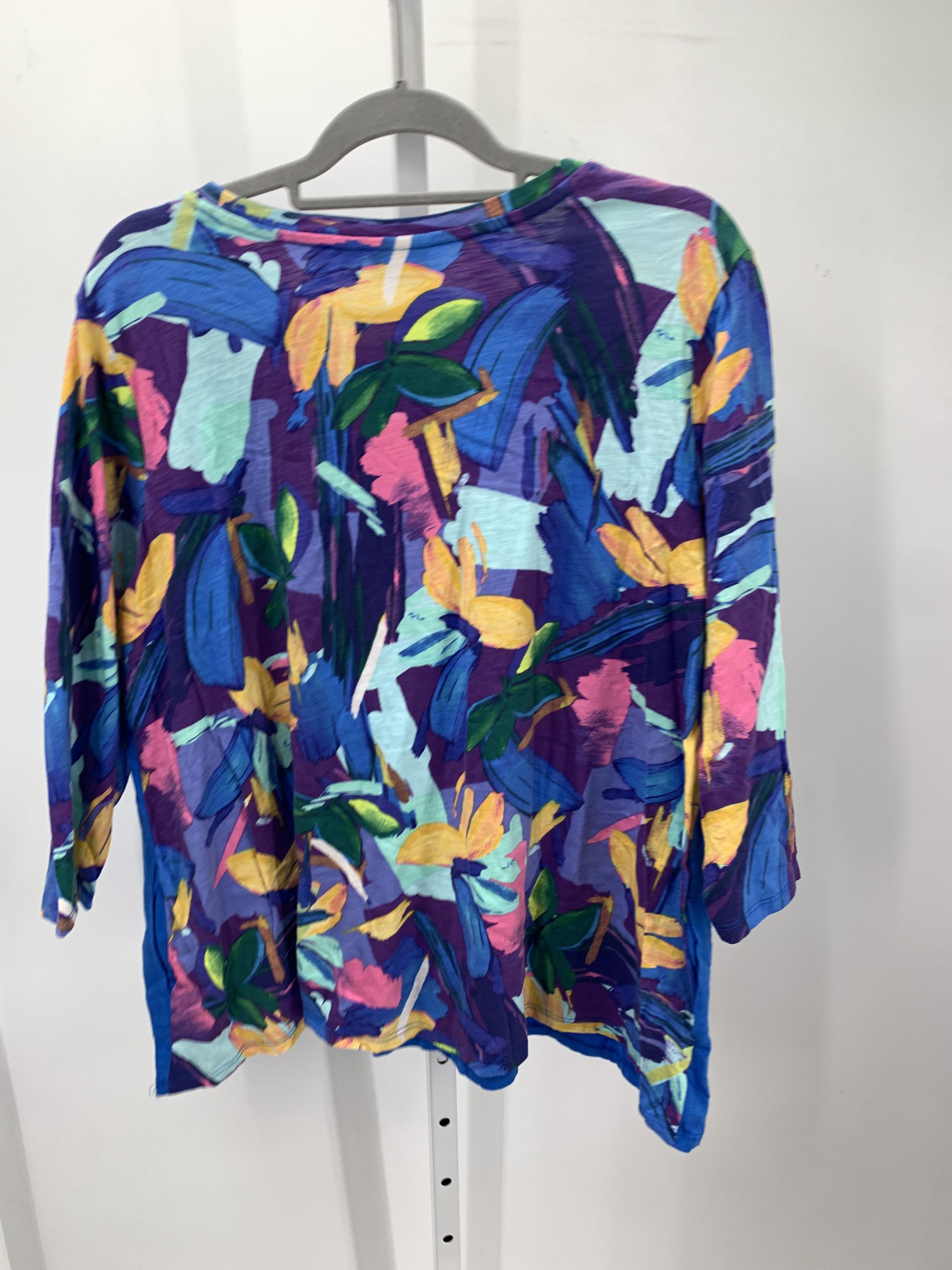 LOGO Size Extra Large Misses 3/4 Sleeve Shirt