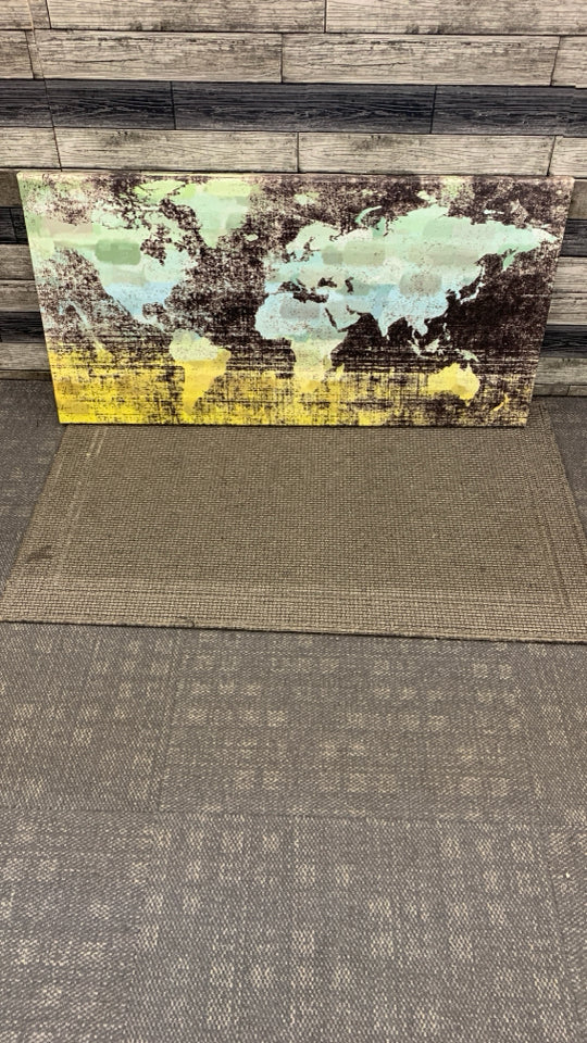 WORLD MAP CANVAS.