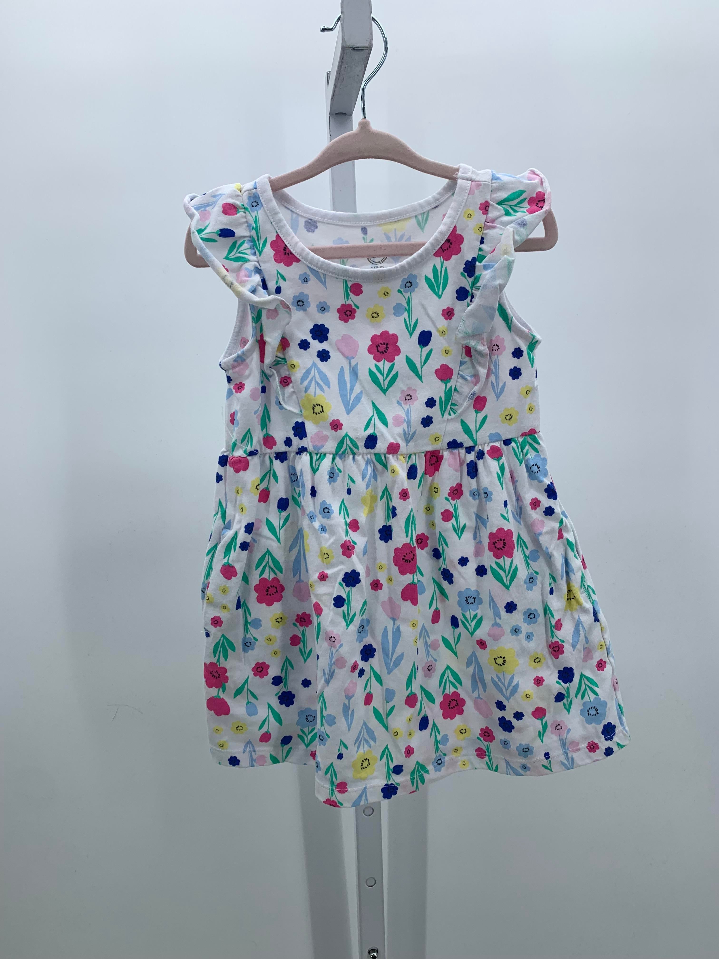 Wonder Nation Size 2T Girls Short Sleeve Dress