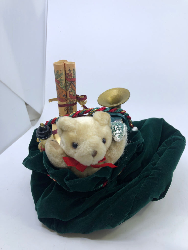 DECORATIVE BAG OF TOYS.