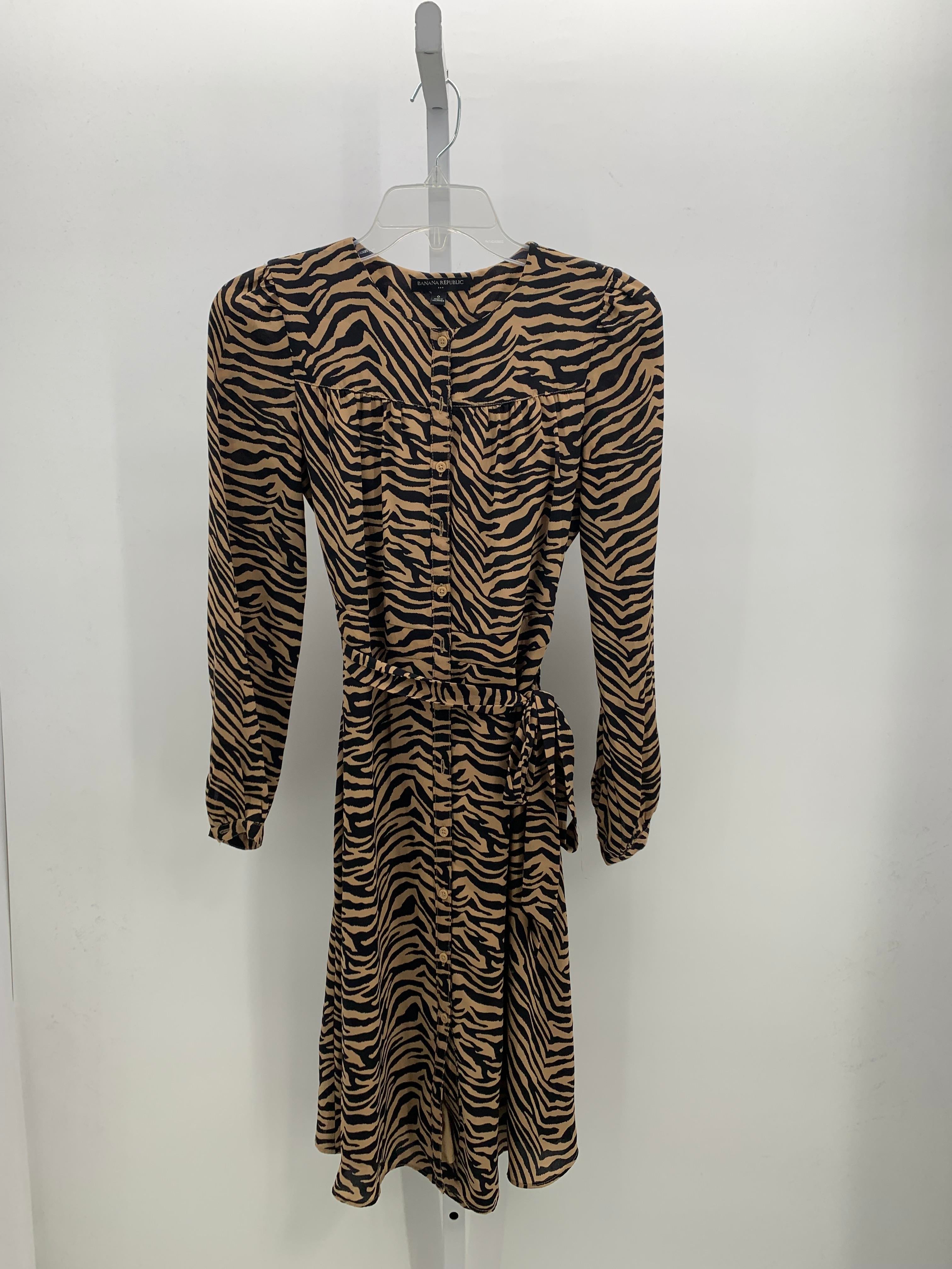 Banana Republic Size 0 Misses Long Sleeve Dress