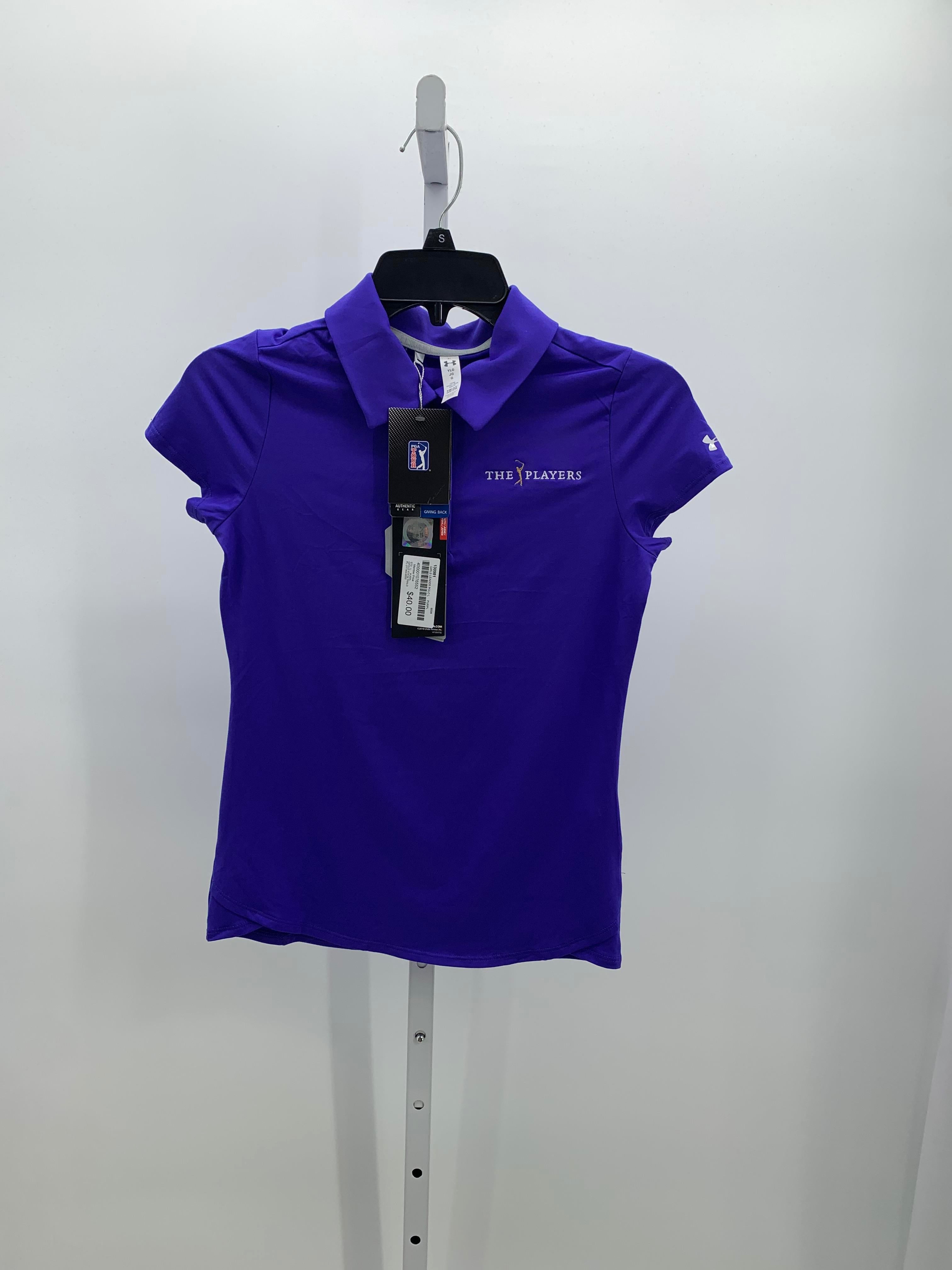 Under Armour Size 14-16 Girls Short Sleeve Shirt
