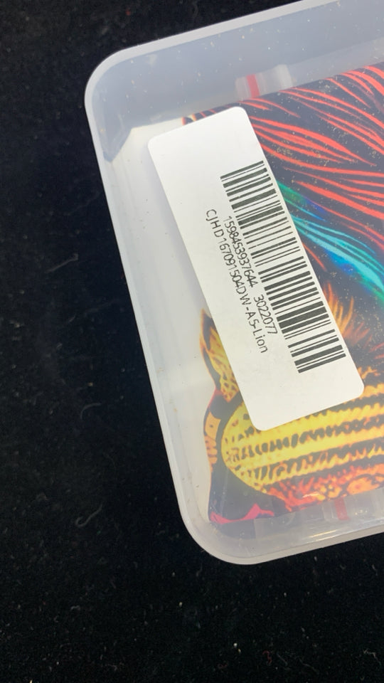 NIB WOODEN JIGSAW PUZZLE LION.