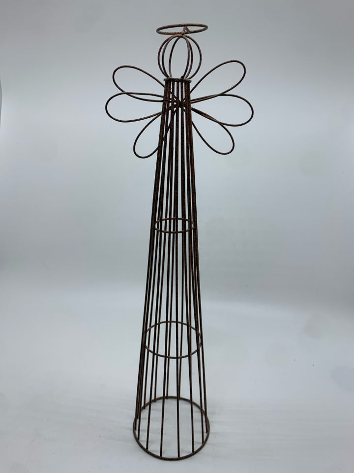 LG BROWN WIRE ANGEL SHELF DECOR.