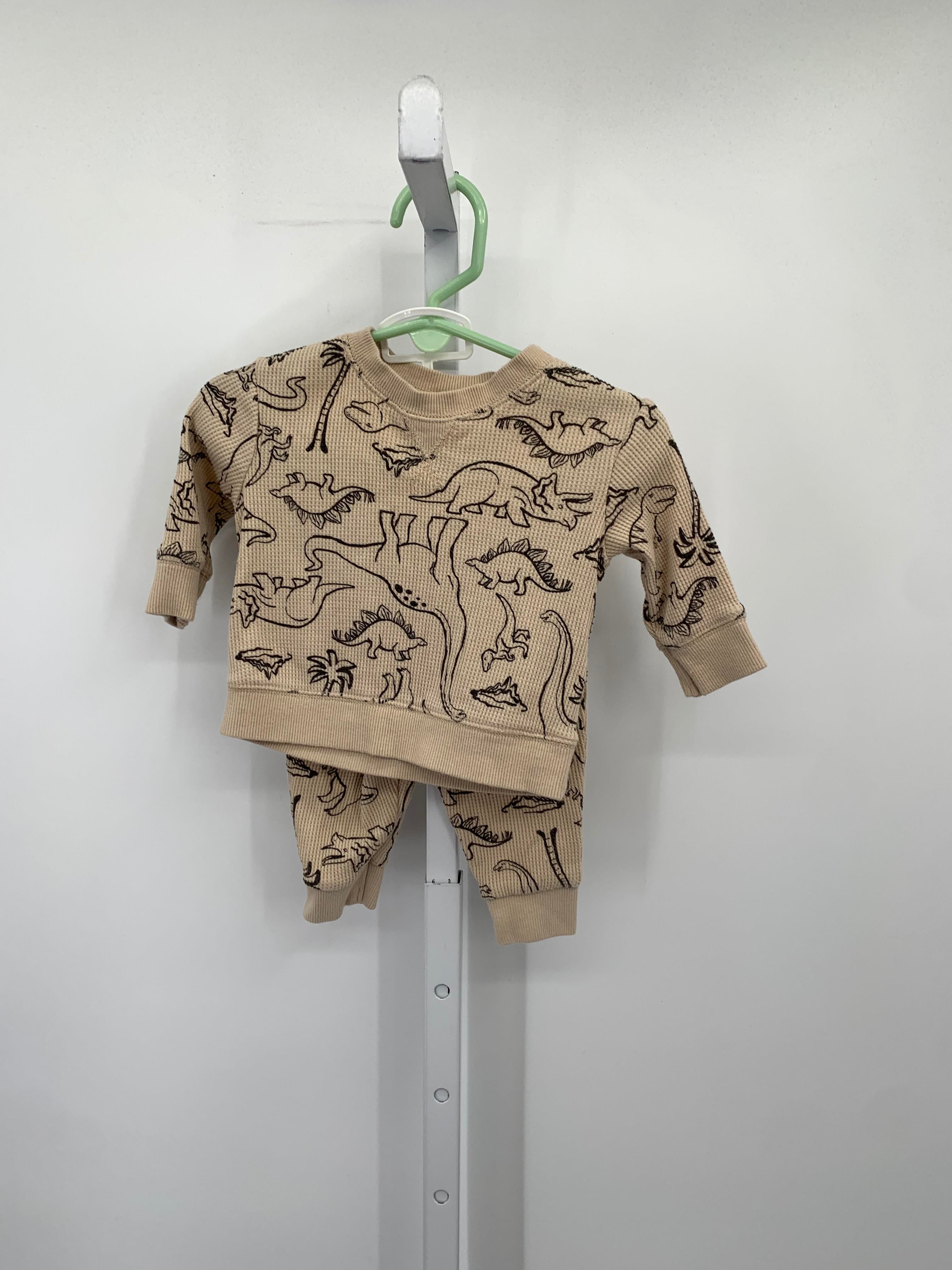 DINOSAURS WAFFLE KNIT SHIRT AND PANTS