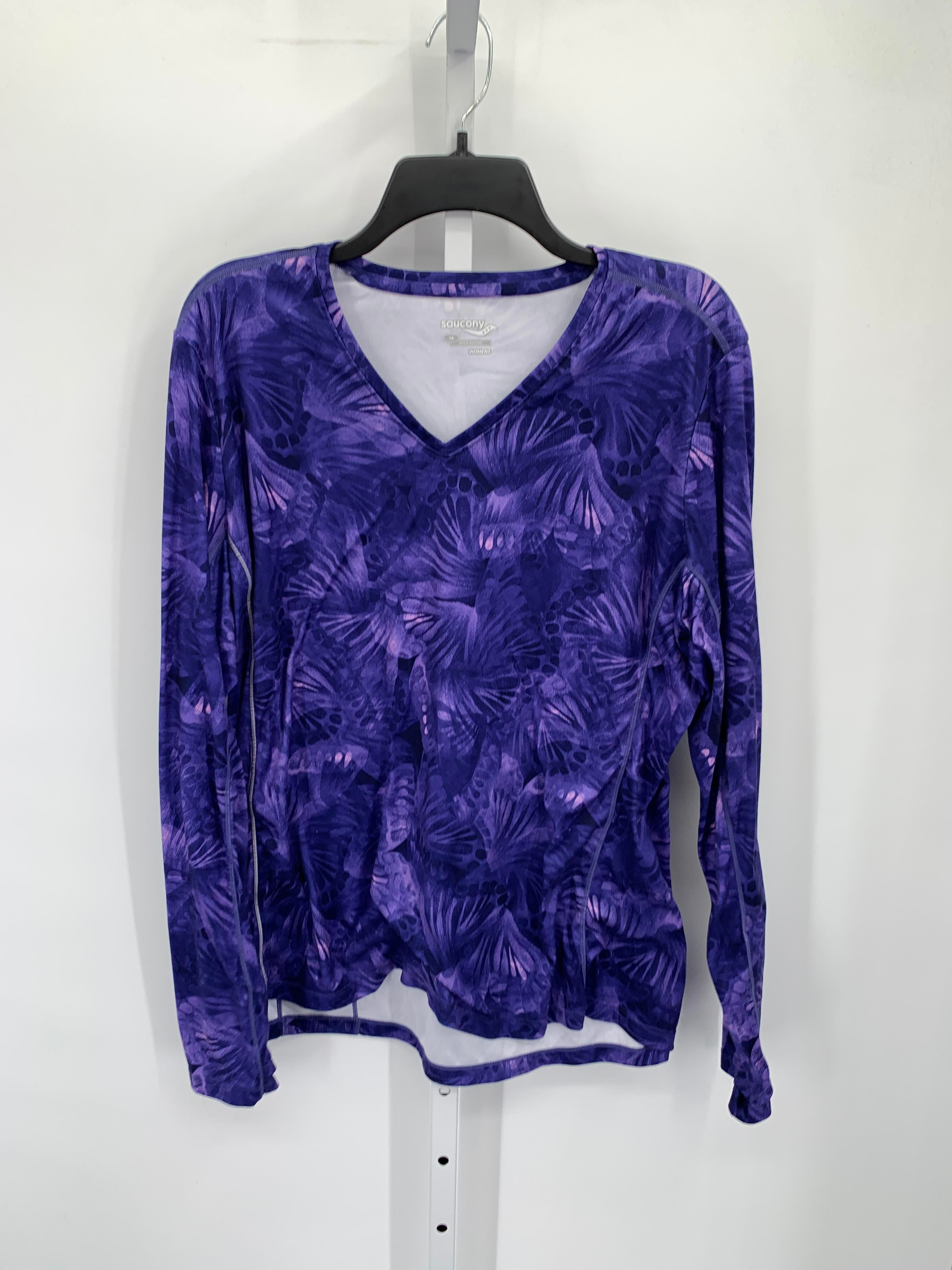 Saucony Size 1X Womens Long Sleeve Shirt