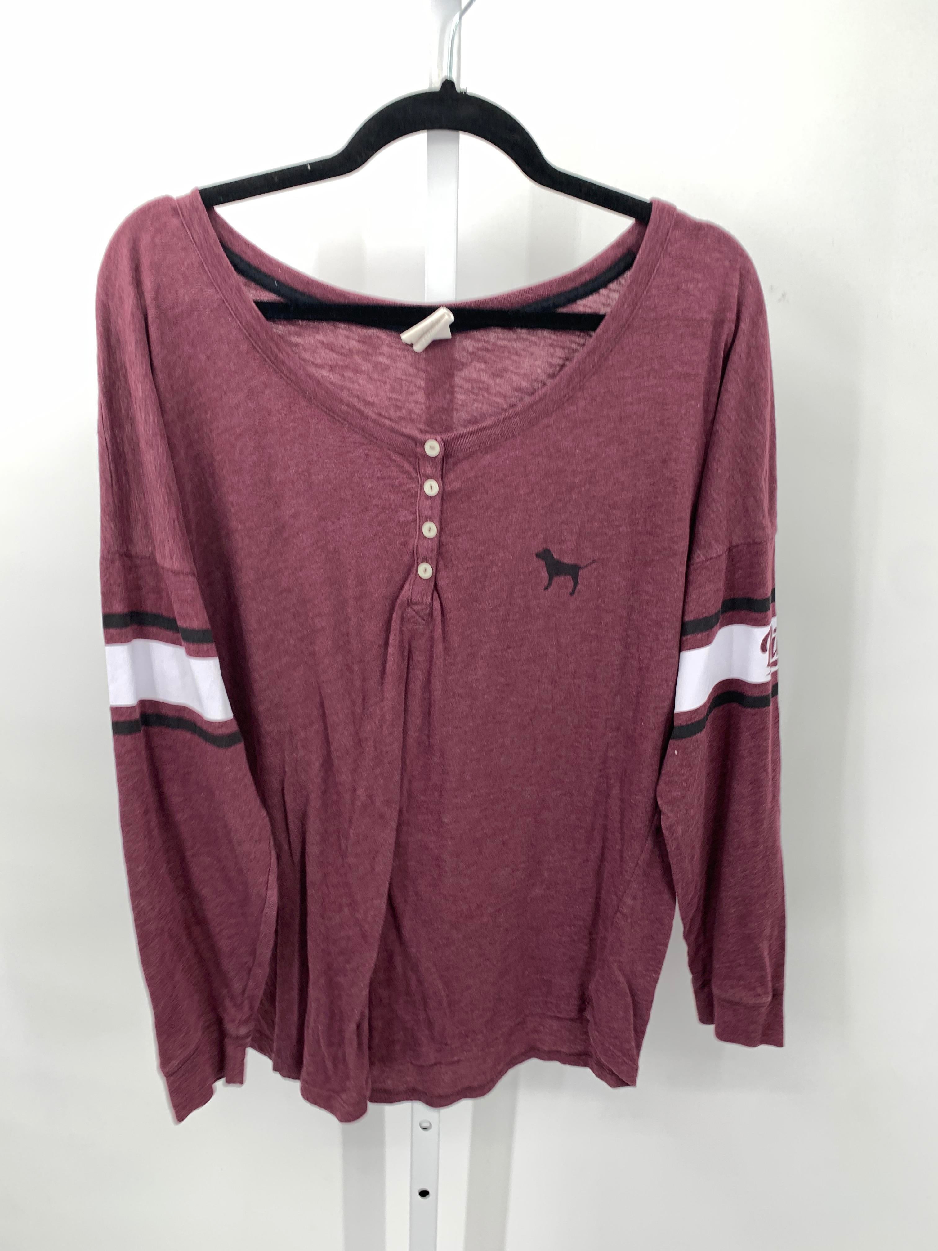 PINK Size Medium Juniors Long Sleeve Shirt