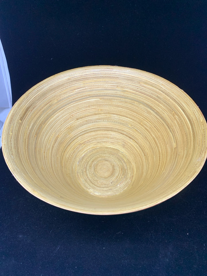 LARGE BAMBOO BOWL.
