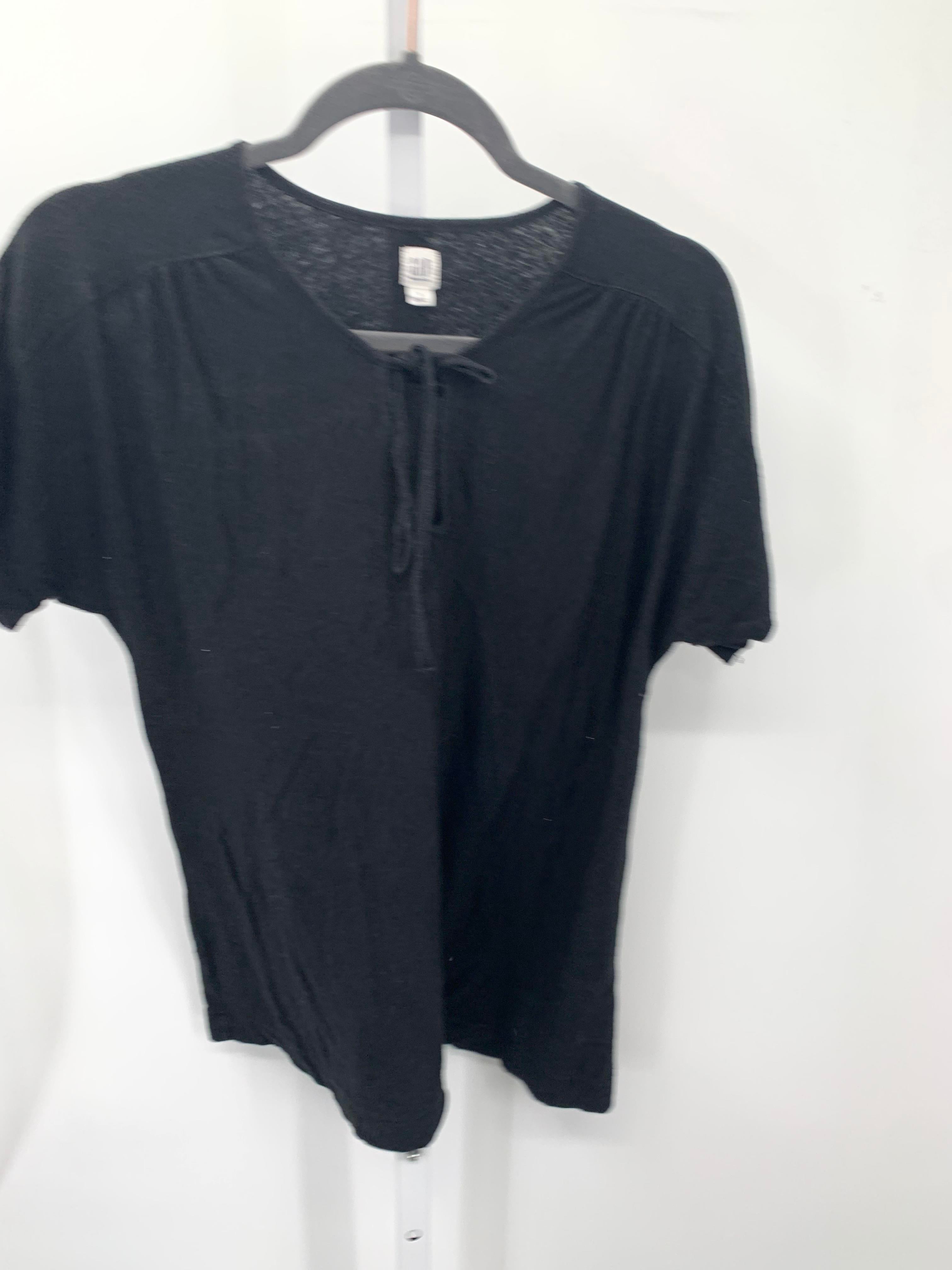 Gap Black Size Small Maternity Short Sleeve Shirt