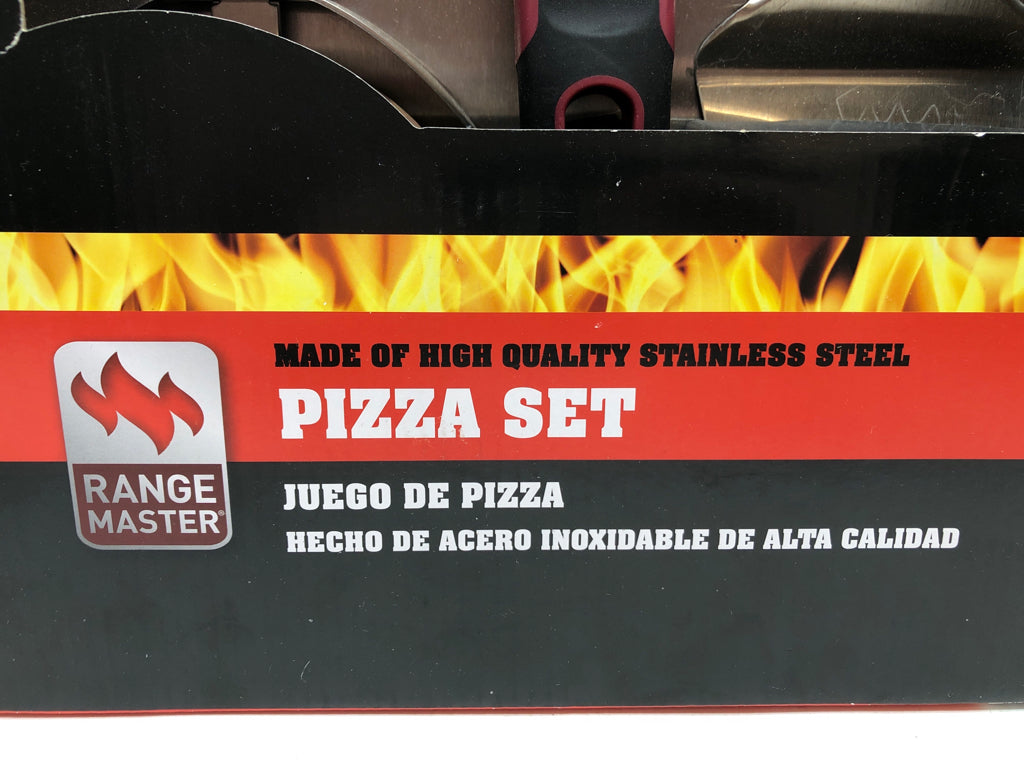 NIB PIZZA SET STAINLESS STEEL.