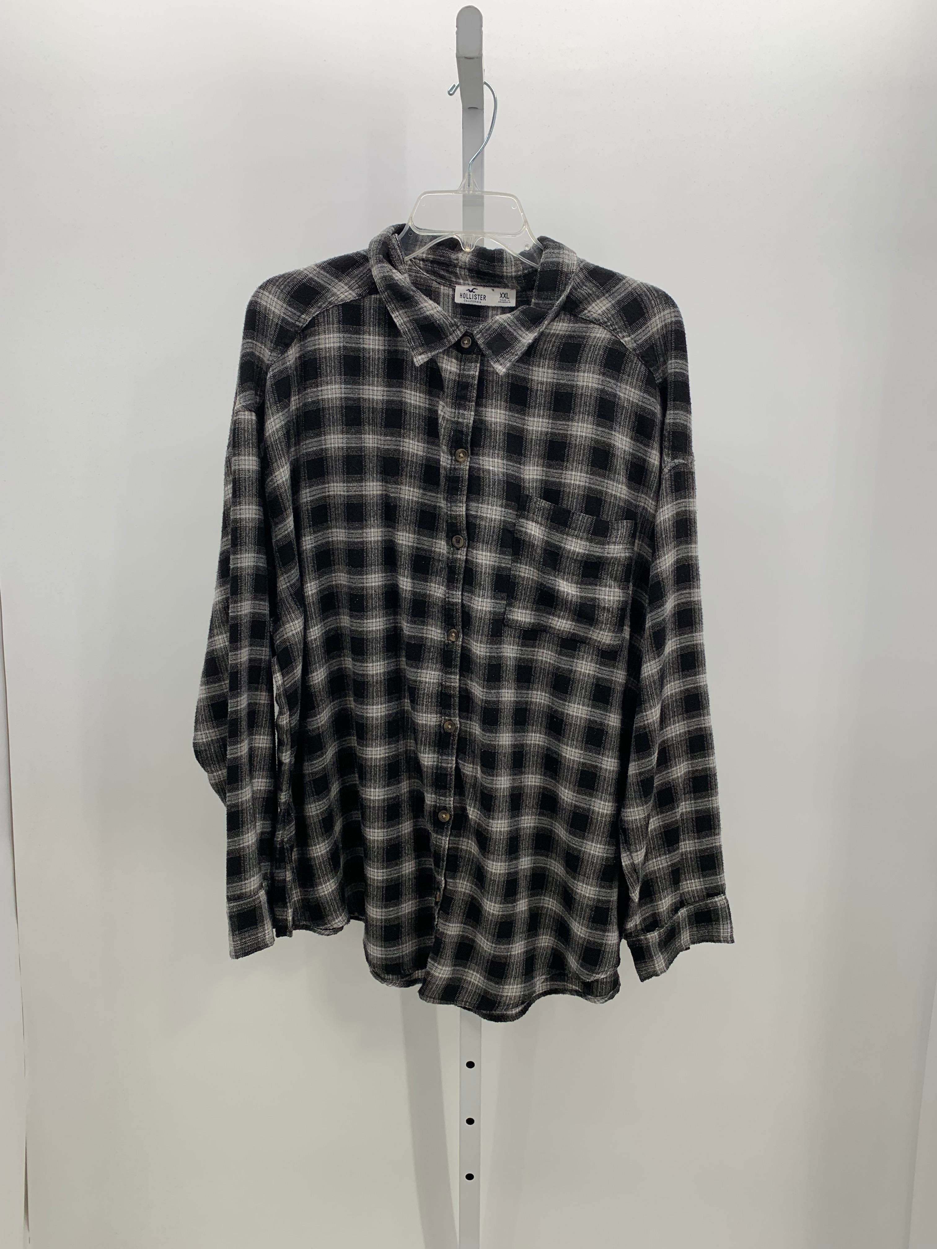 PLAID BTN DOWN