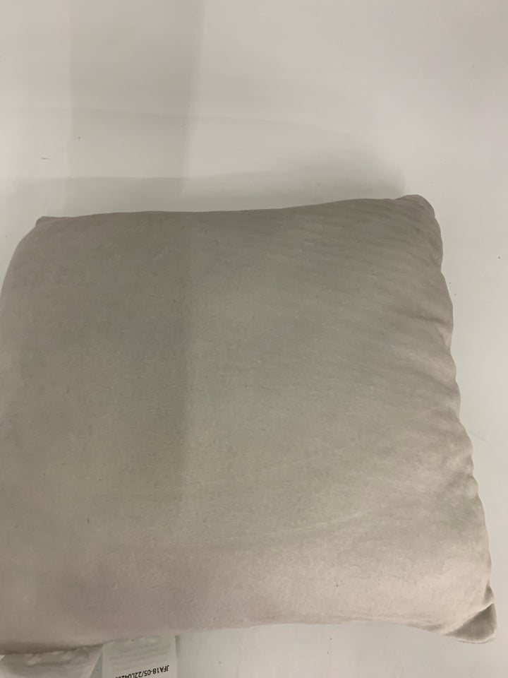 NEW GREY HAPPY HOLIDAYS SNOOPY PILLOW.
