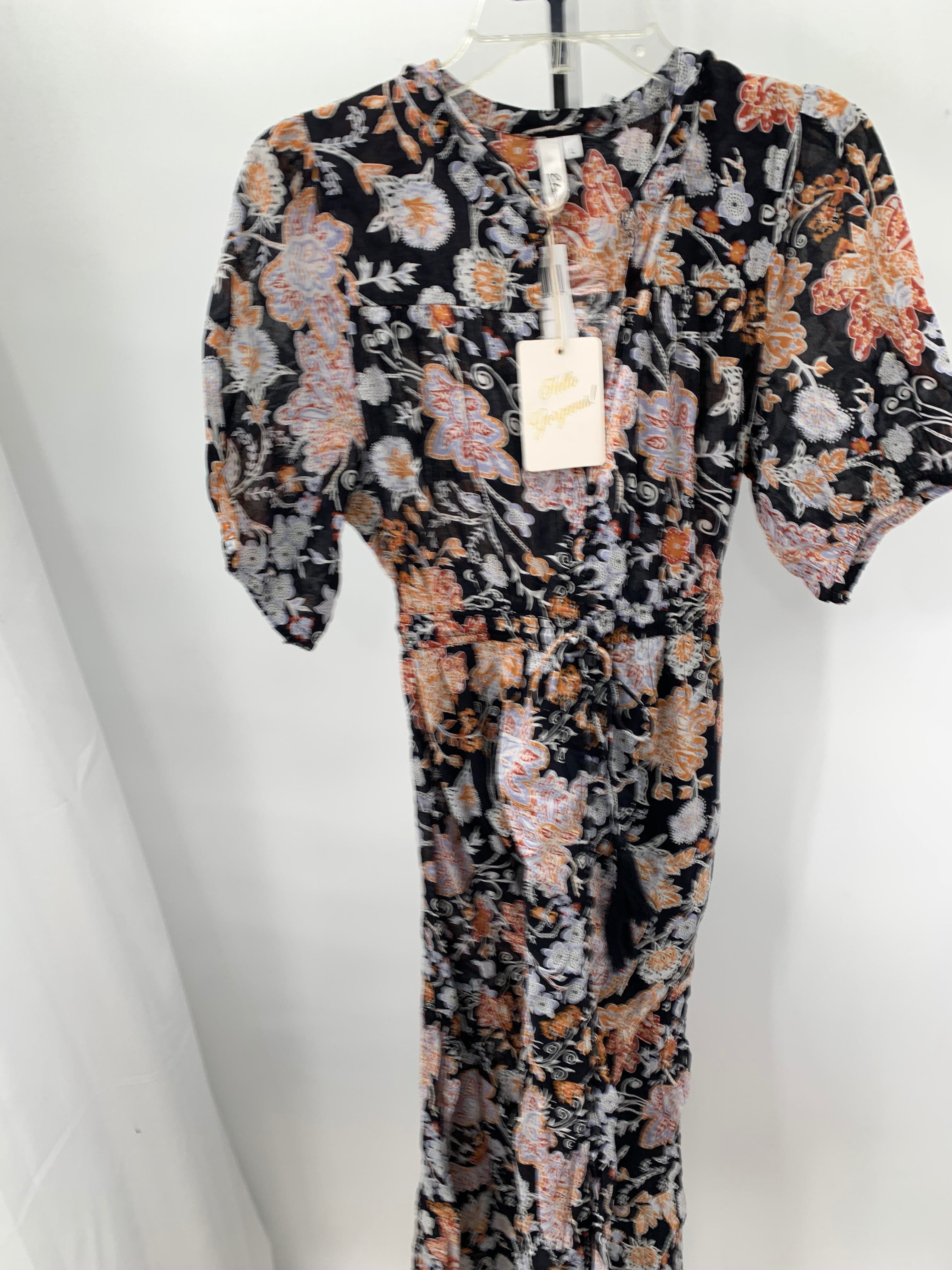 Size Large Misses Short Sleeve Dress